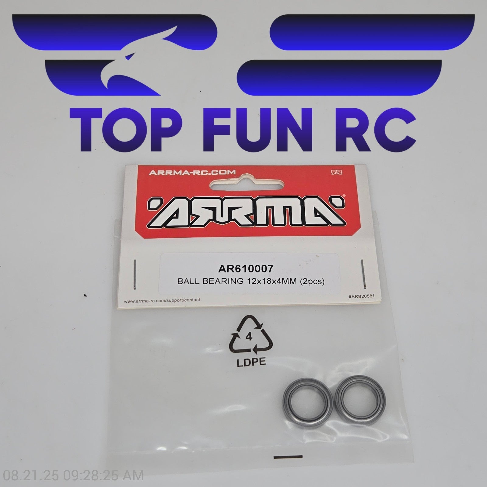 Arrma AR610007 Ball Bearing 12x18x4mm (2pcs)