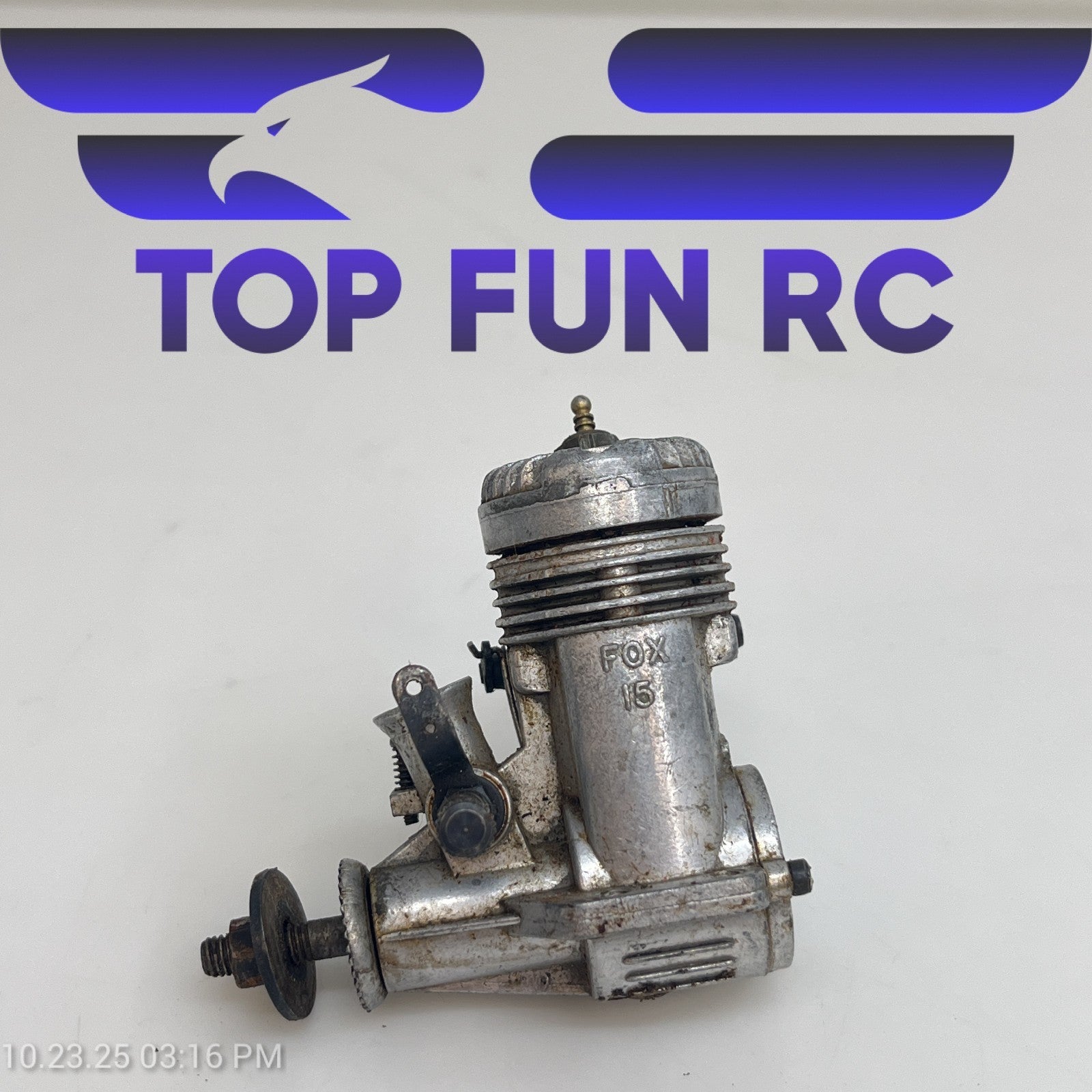 Fox 15 2-Stroke Nitro Airplane Engine FOR PARTS!