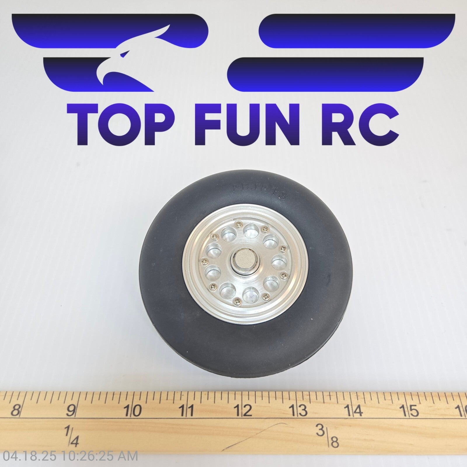 RC 4" Main Landing Gear Set 'Aluminum'  For Large Scale w/ Air Brake Hubs!