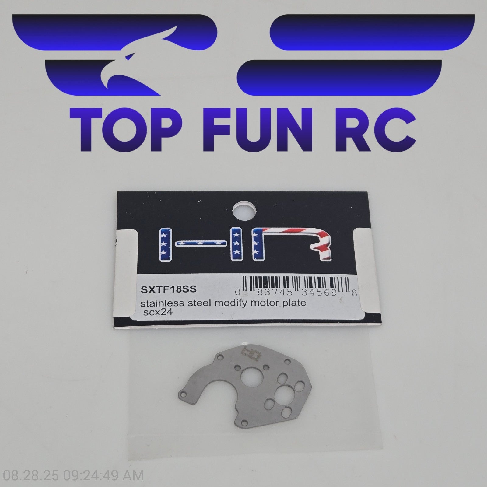 Hot Racing SXTF18SS Stainless Steel Modify Motor Plate For Axial SCX24