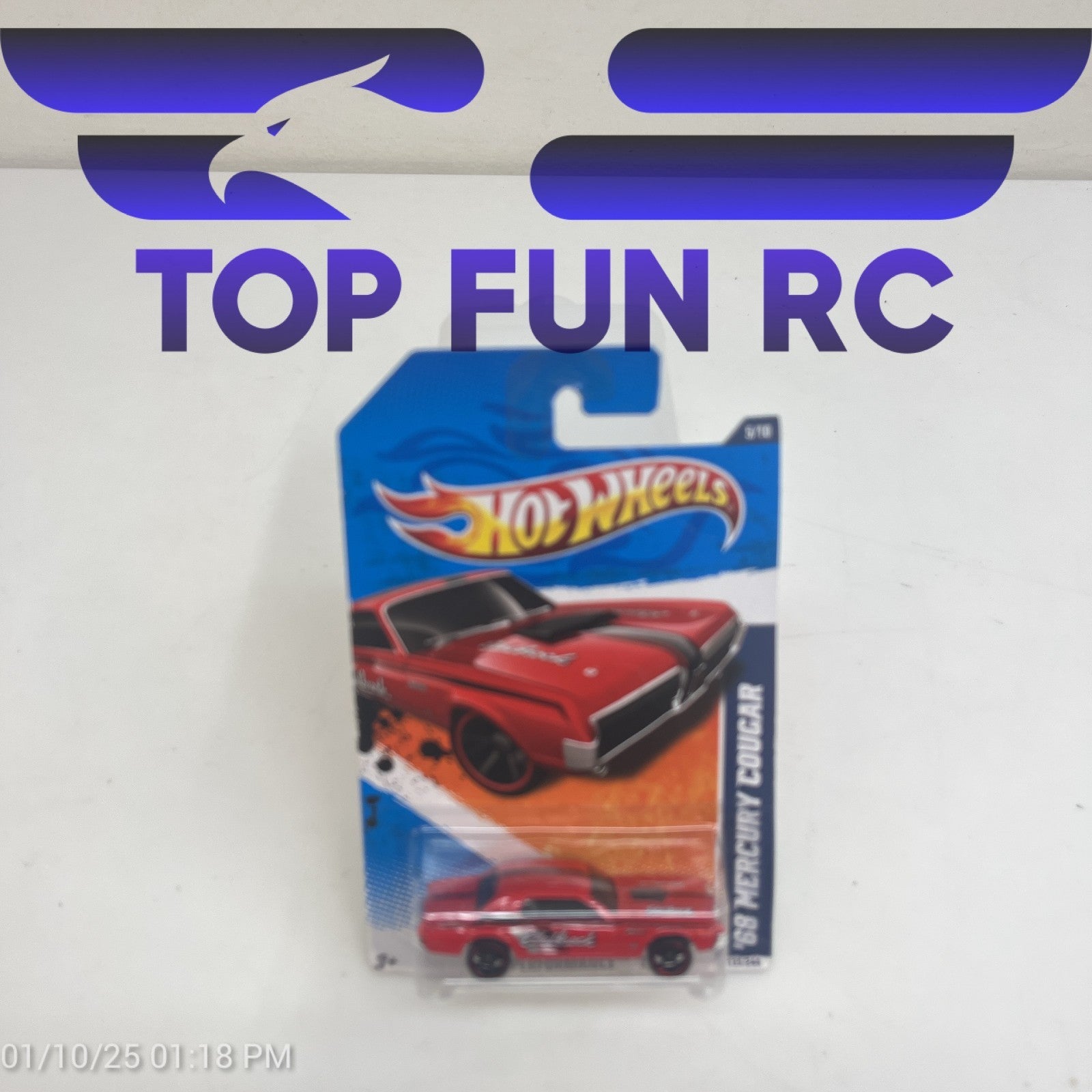Hot Wheel 68 Mercury Cougar Red