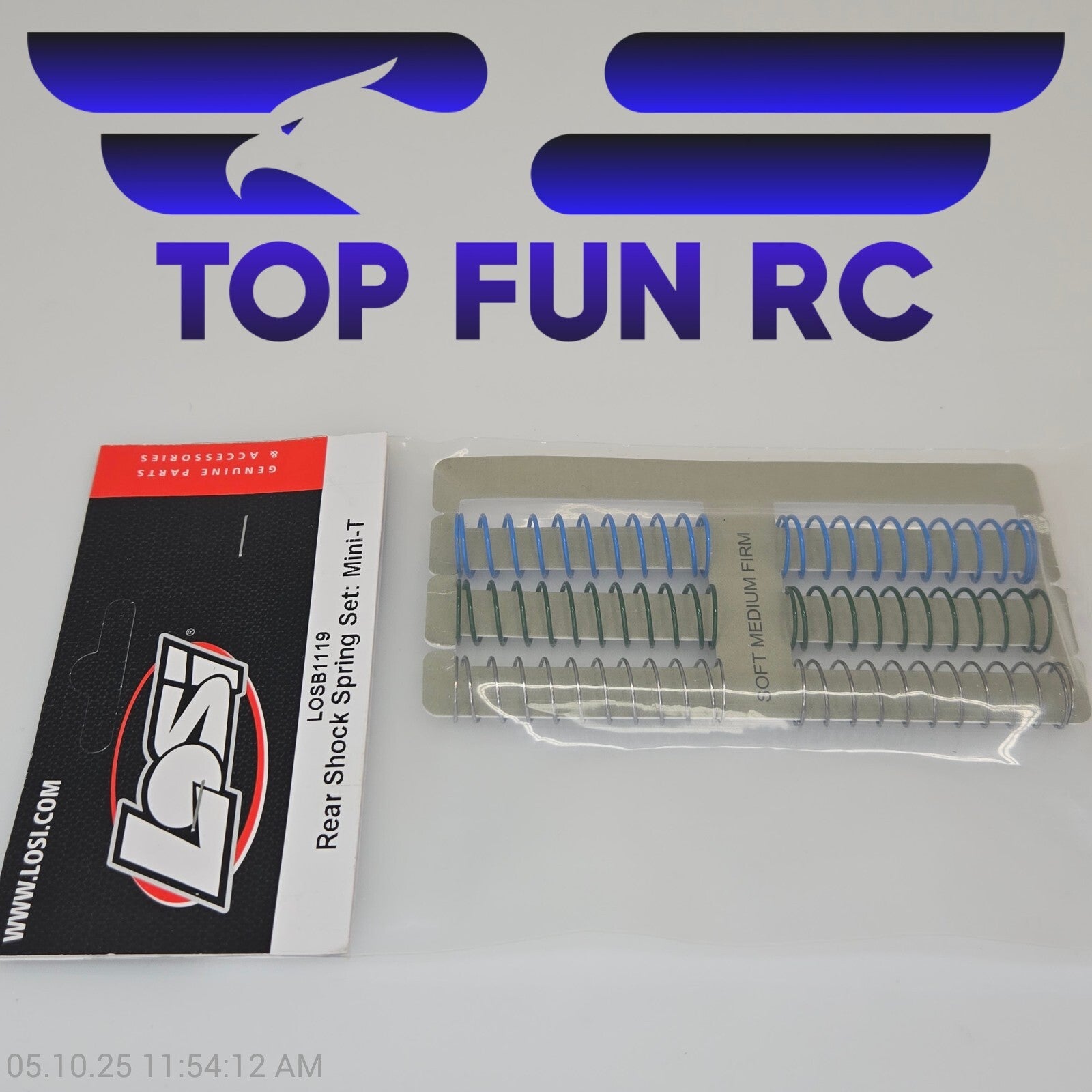 Team Losi RC LOSB1119 Rear Shock Spring Set For Mini-T