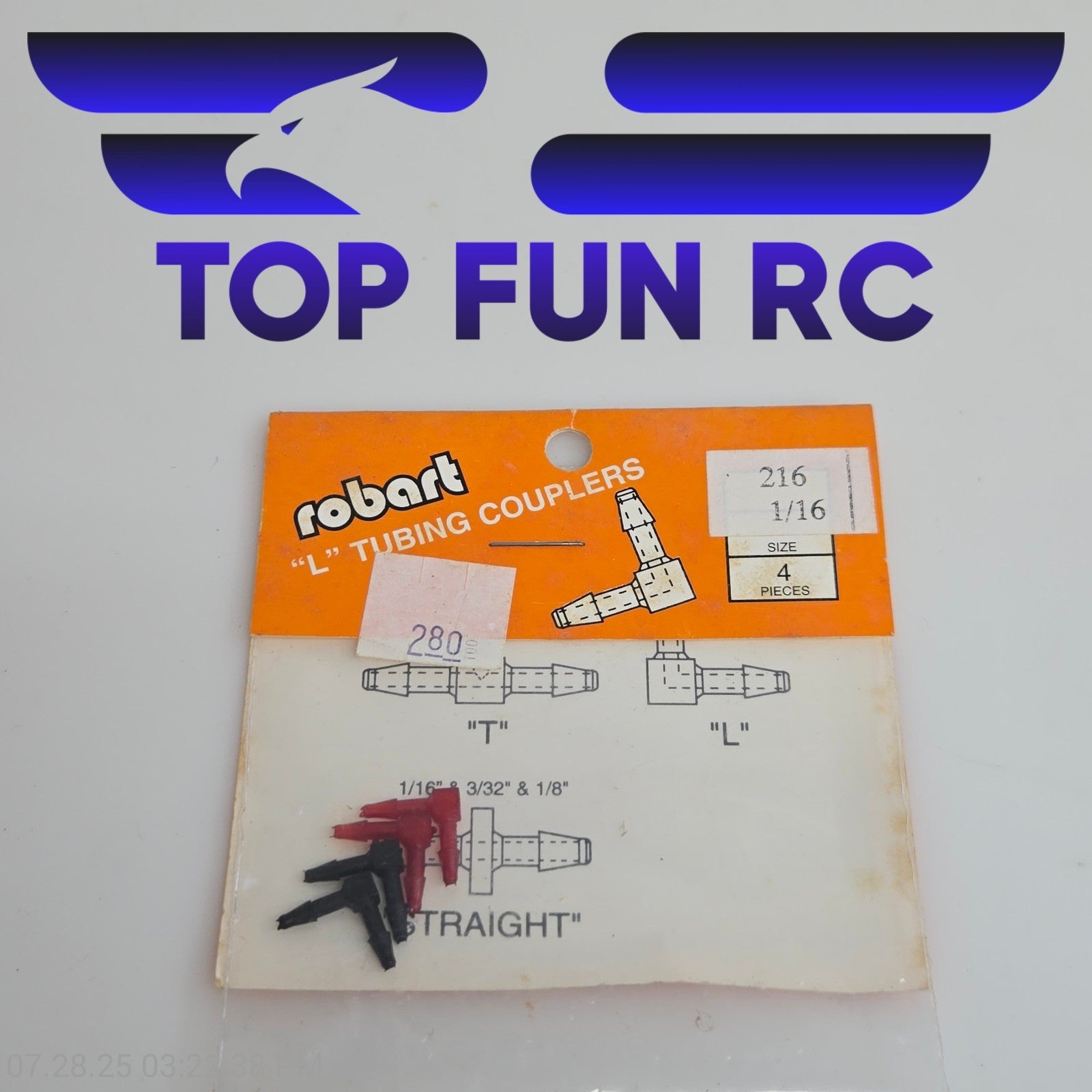 Robart #216 1/16 L Tubing Couplers