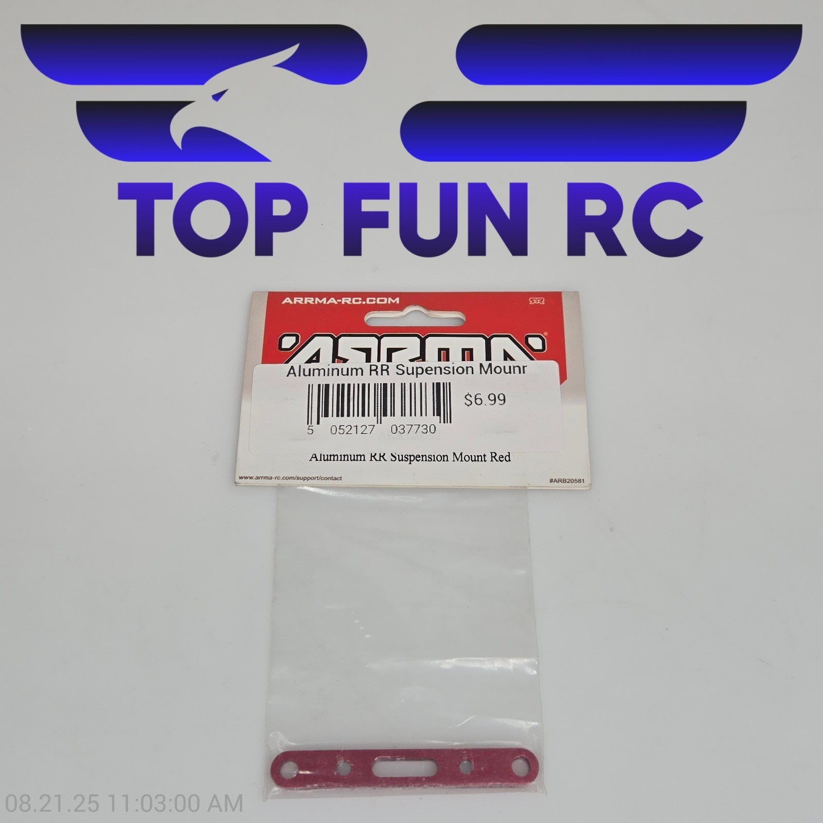 Arrma Aluminum RR Suspension Mount Red