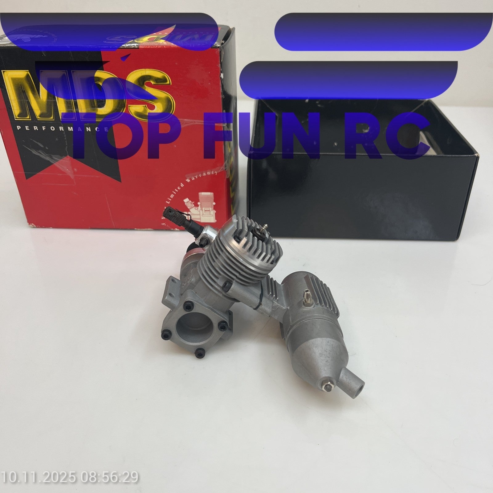 MDS 26 2-STROKE NITRO ENGINE FOR RC AIRPLANES W/ MUFFLER & ORIGINAL BOX