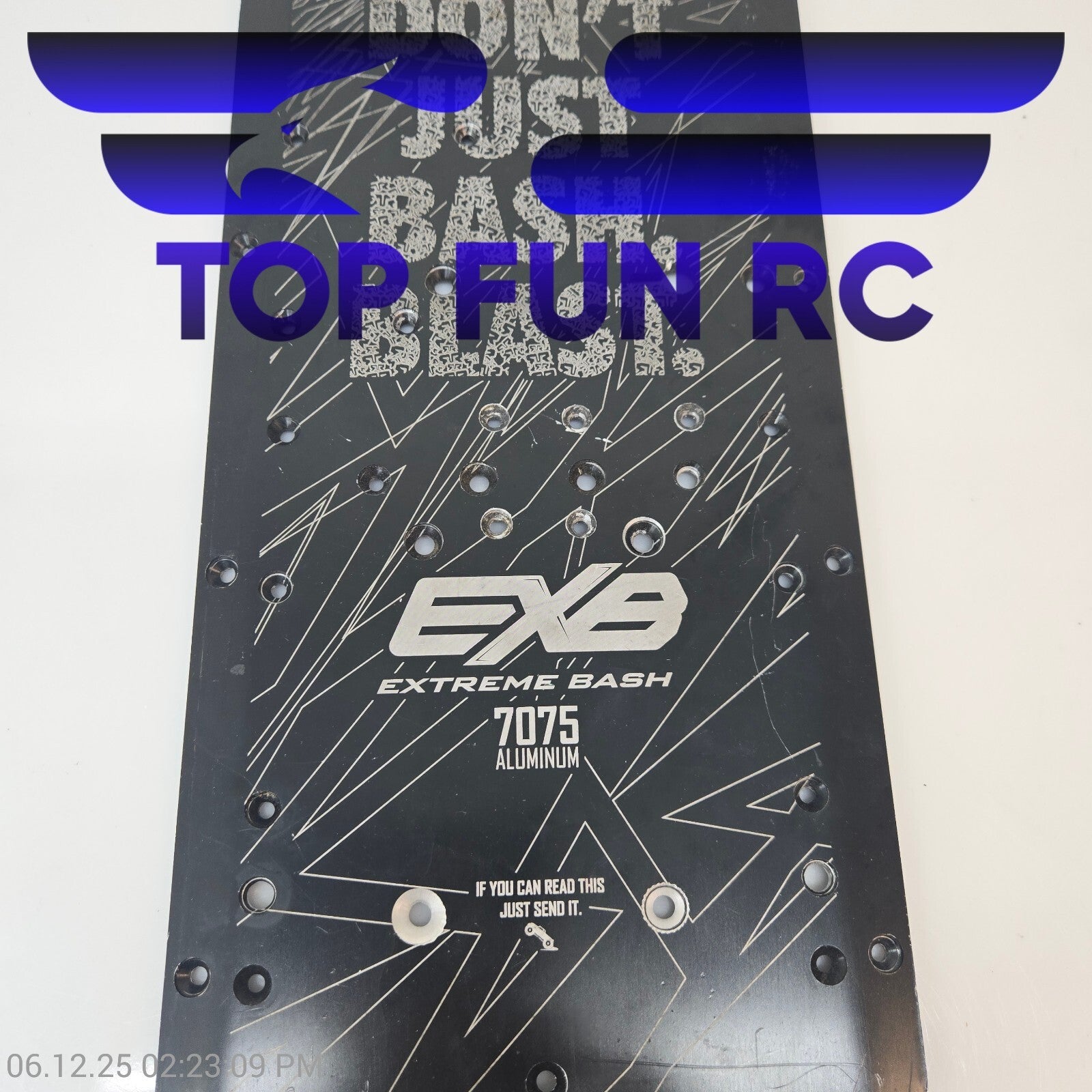 Arrma Outcast 1/5 8s EXB 7075 Aluminum 445mm Chassis Plate Rear Lower Brace BLX