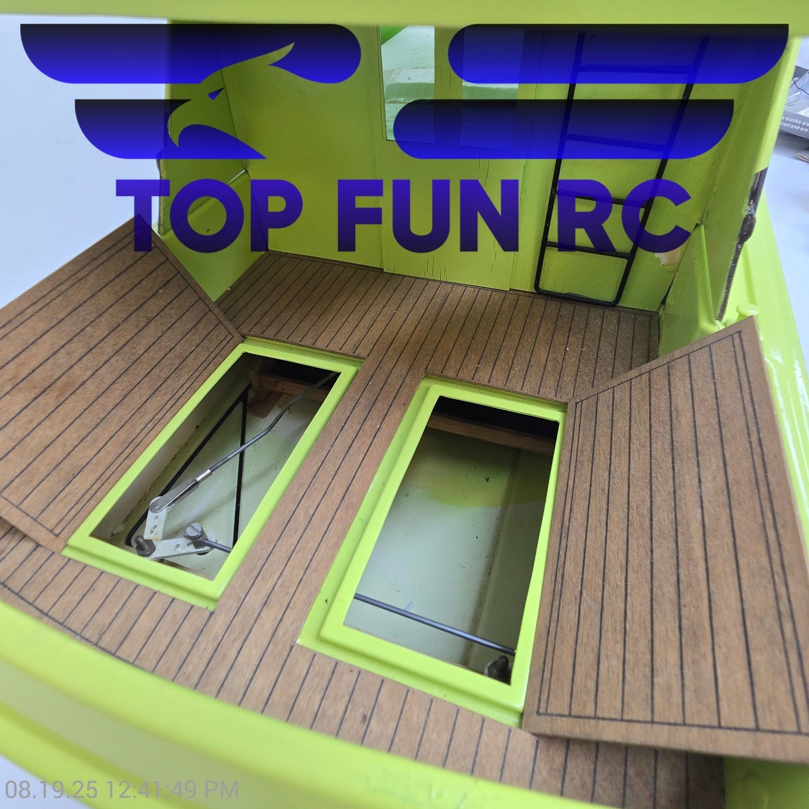 Custom RC Boat 1/30 Scale w/ Electronics & Motors