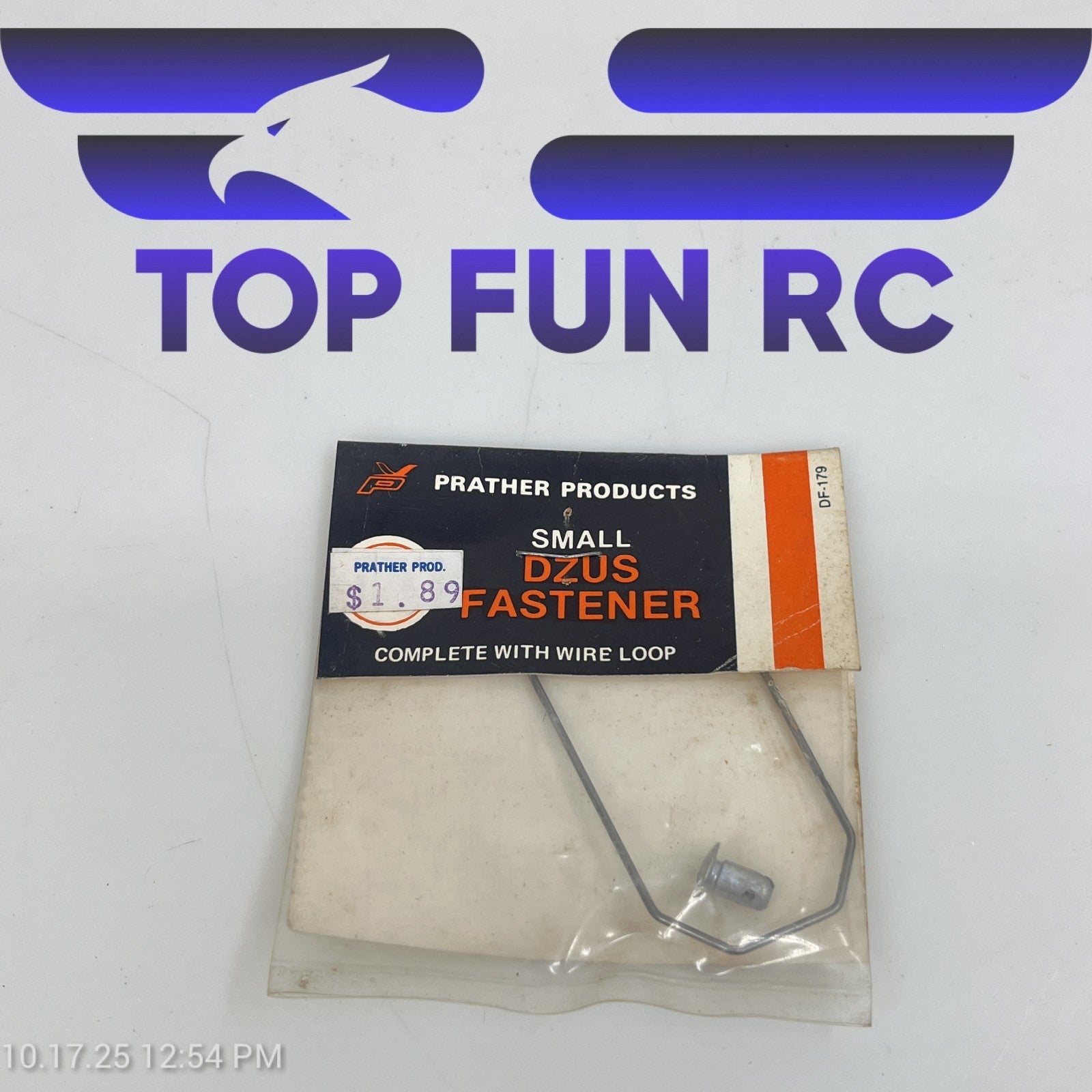 Prather Products DF-179 Small Dzus Fastener w/ Wire Loop For Boats & Airplanes