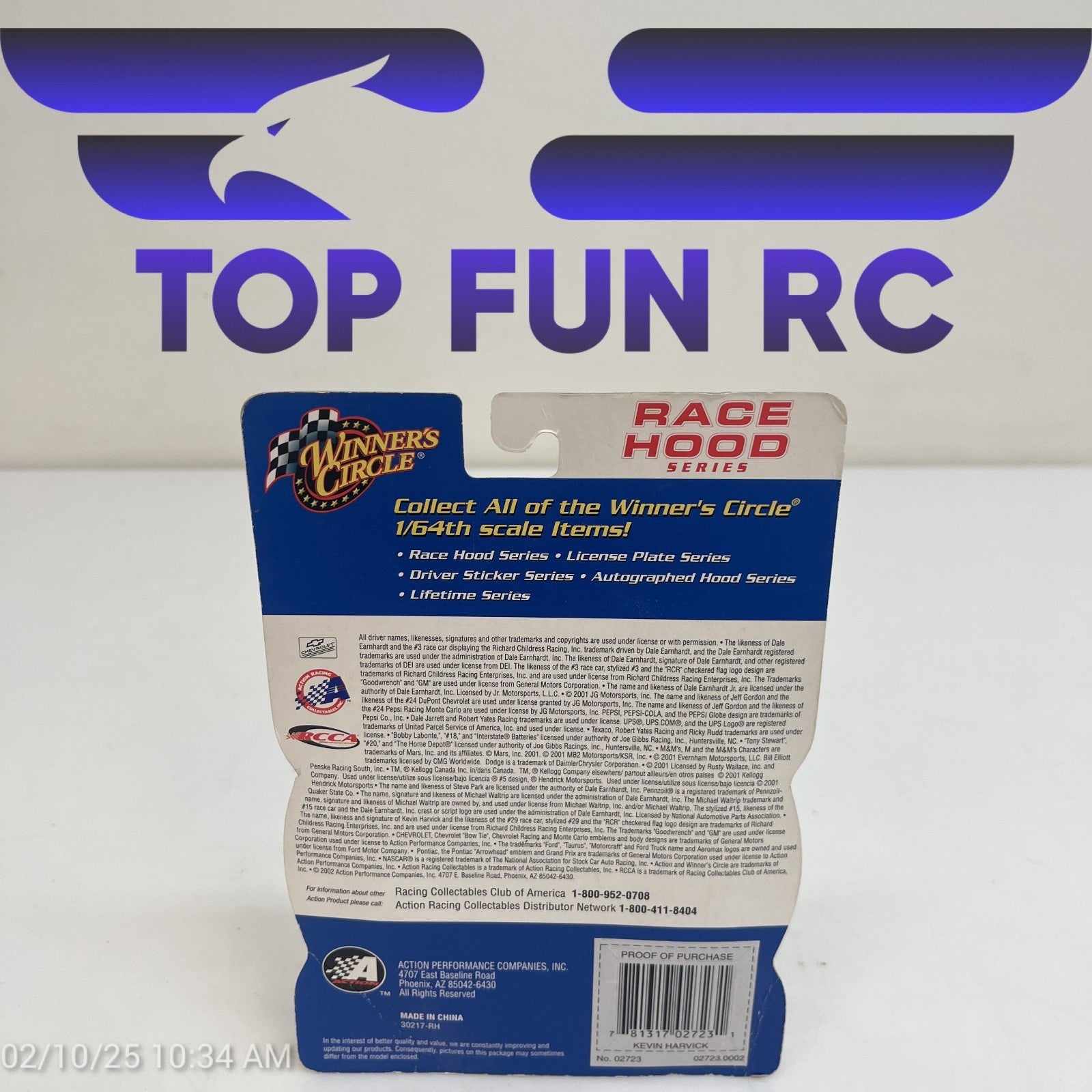 Winners Circle America Online Race Hood Series #29 Diecast