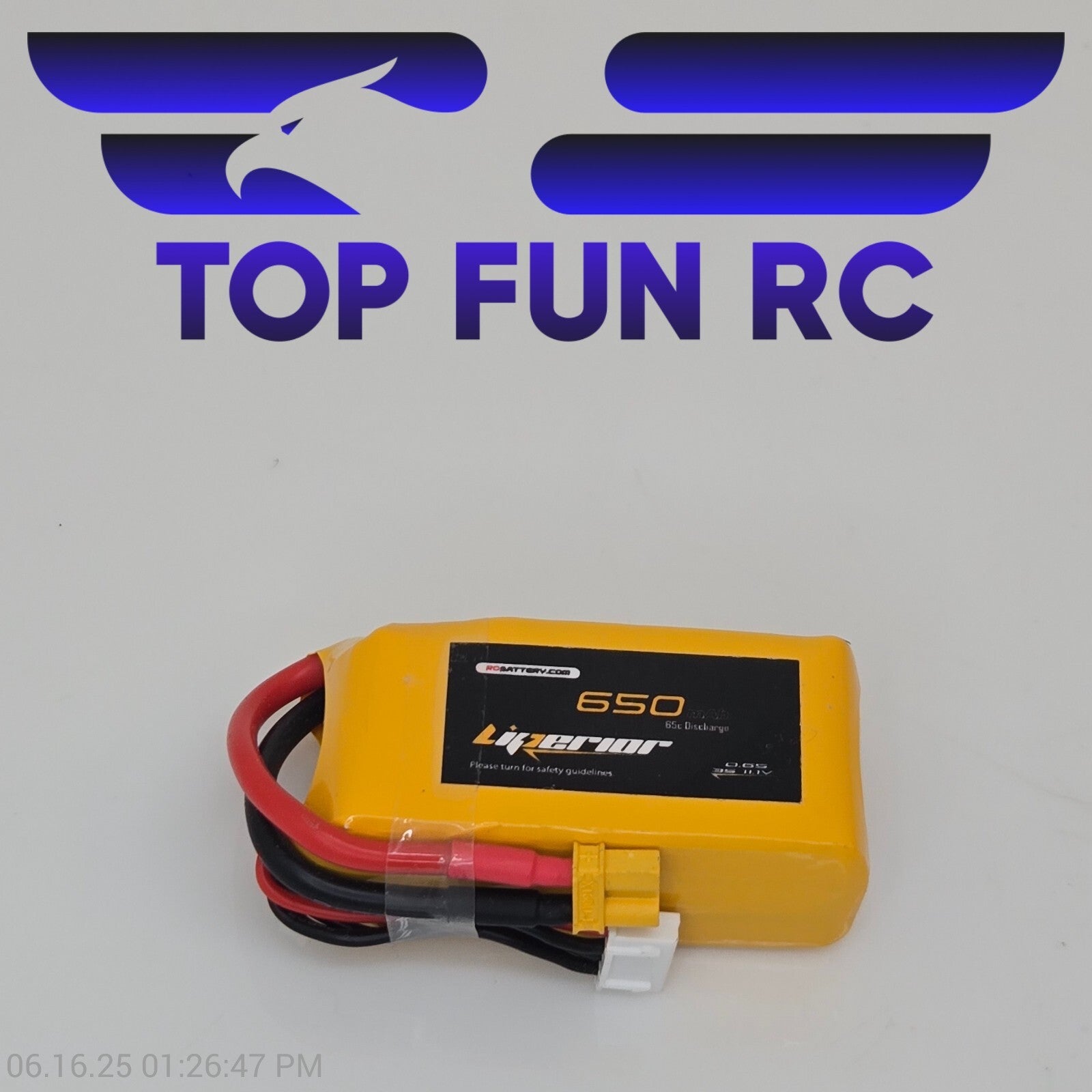 Liperior 650MAH 3S 11.1V 65C Lipo Battery All Cells Balanced