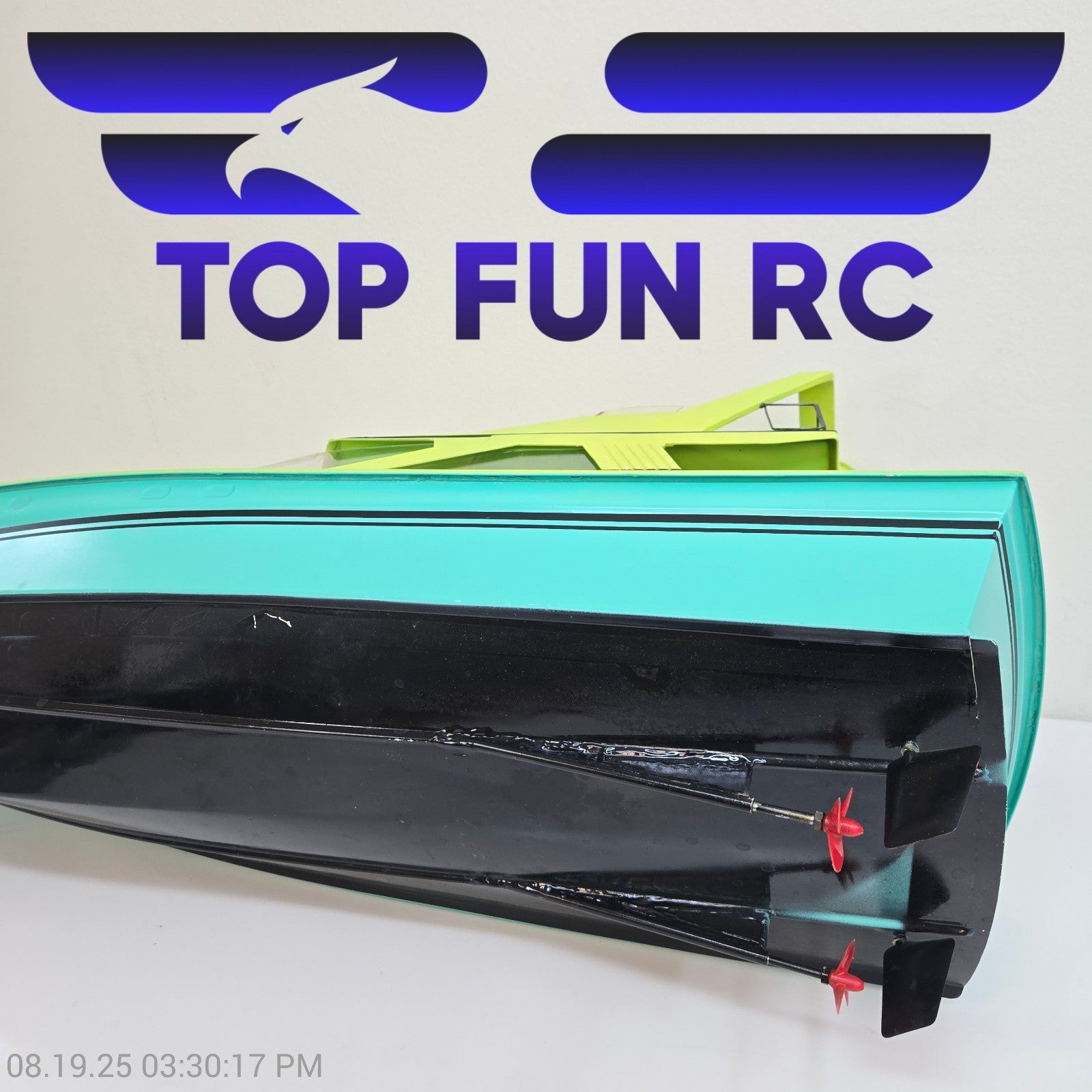 Custom RC Boat 1/30 Scale w/ Electronics & Motors