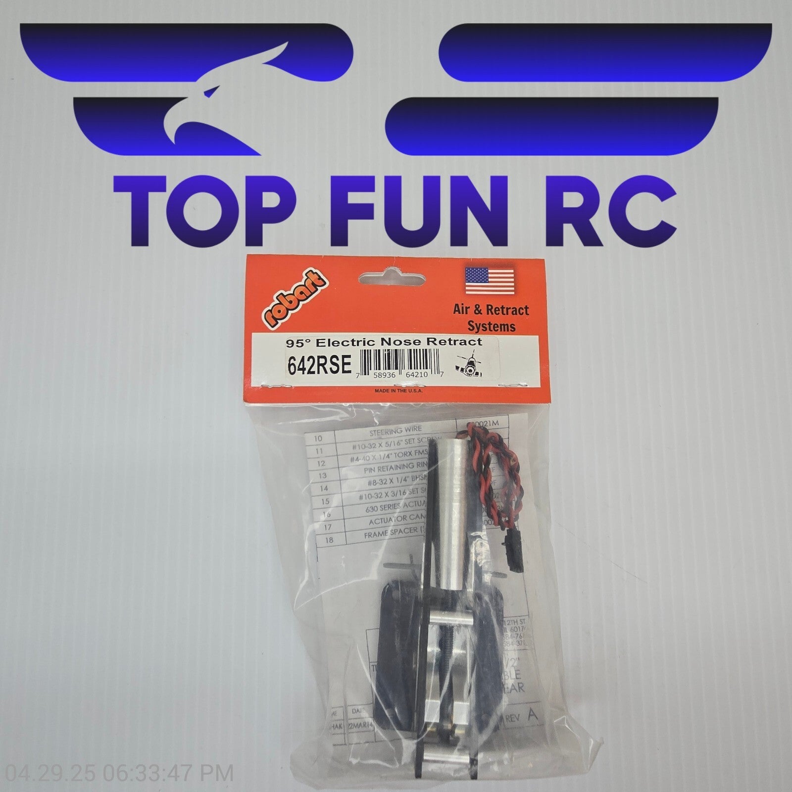 Robart RC 642RSE-95 Degree Electric Nose Retract