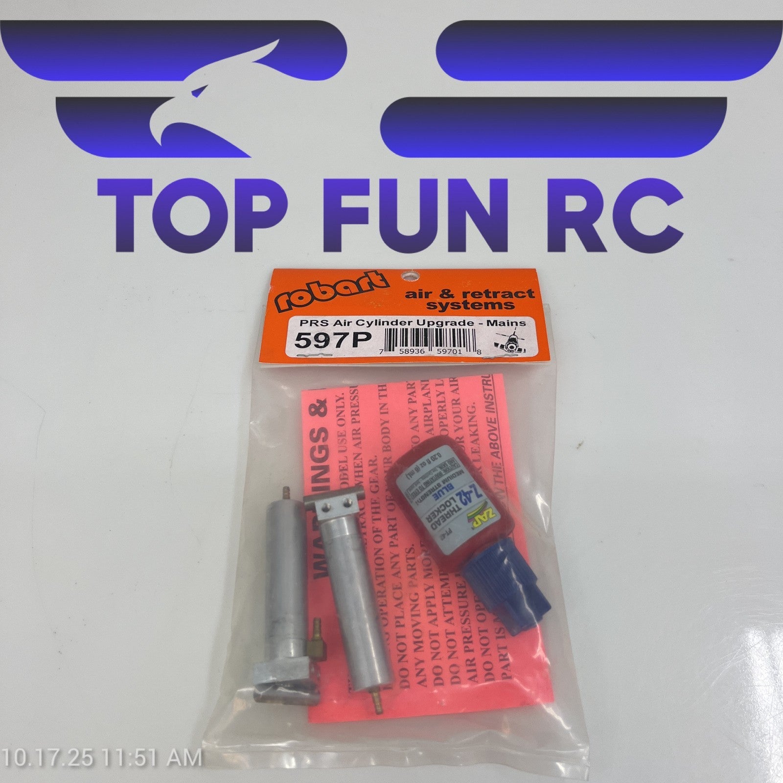 Robart 597P PRS Air Cylinderr Upgrade Mains