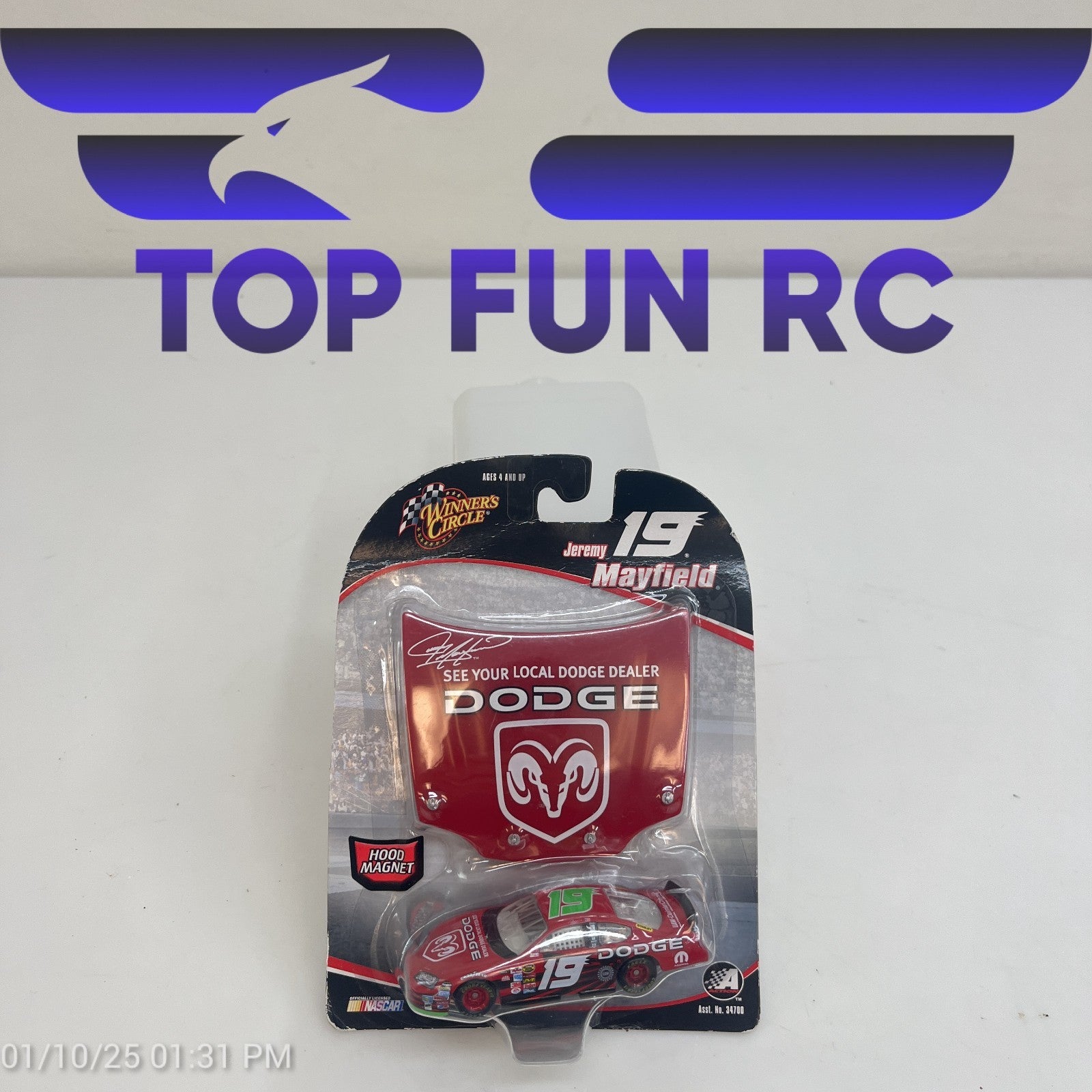 Winners Circle Jeremy Mayfield See Your Local Dodge Dealer #19 Die Cast