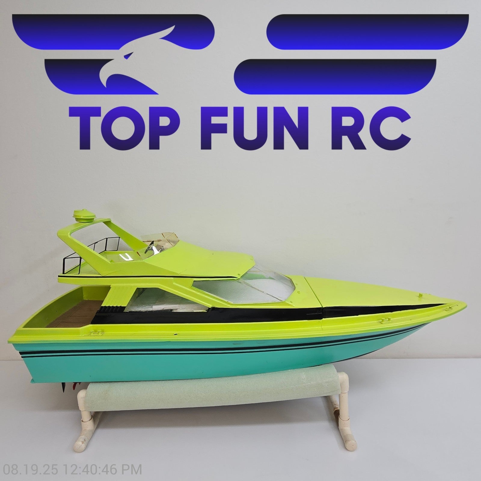 Custom RC Boat 1/30 Scale w/ Electronics & Motors