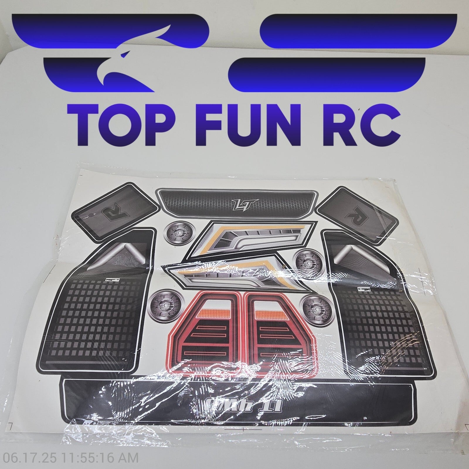 Losi Rovan LT Body Decal Kit-Lights/Vents/Tail Lights