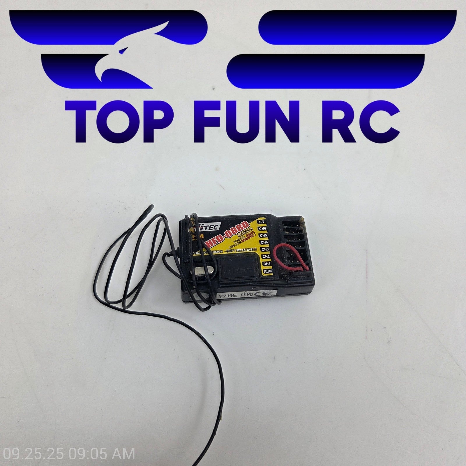 Hitec HFD-08RD RCD3800 72mhz BAN Receiver Dual Conversion