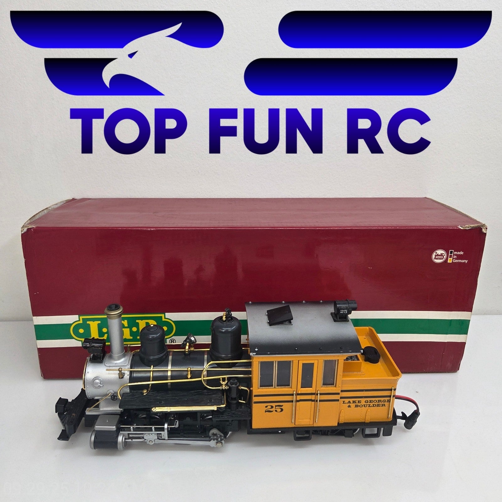 LGB 20252 Forney Steam Locomotive W/Sound can run on  battery or track power