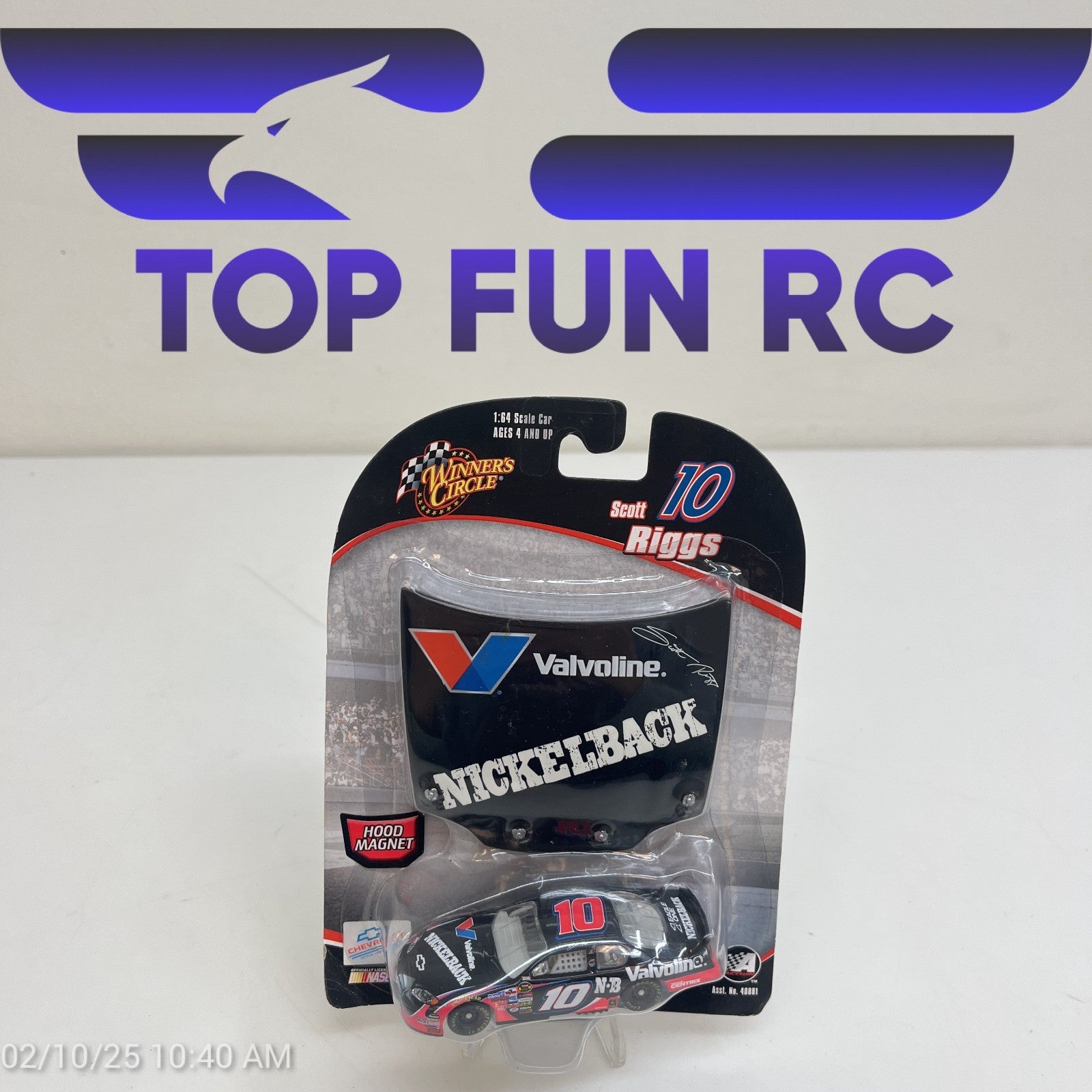 Winners Circle Scott Riggs Valvoline Nickleback #10 Diecast
