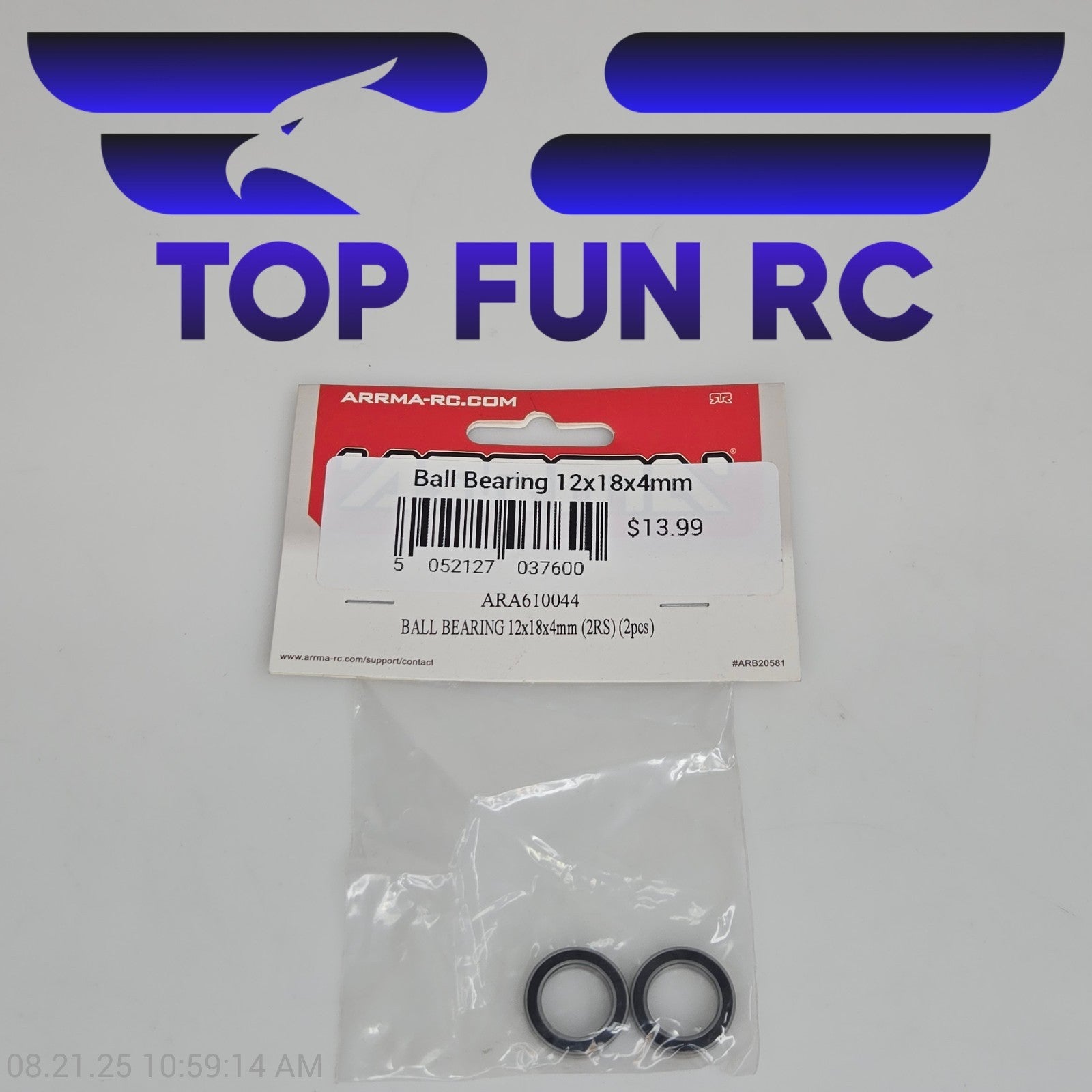 Arrma ARA610044 Ball Bearing 12x18x4mm (2RS) (2pcs)