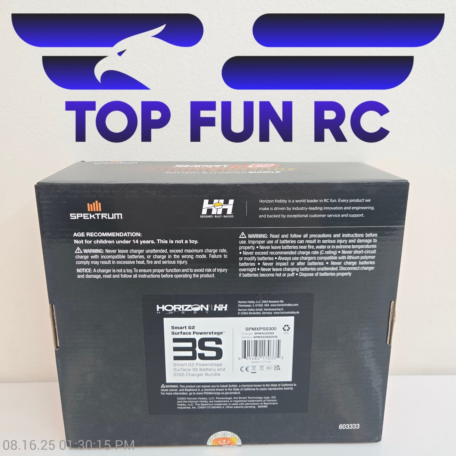 Spektrum RC Smart G2 PowerStage 3S Bundle w/3S Smart LiPo Battery SPMXPSS300