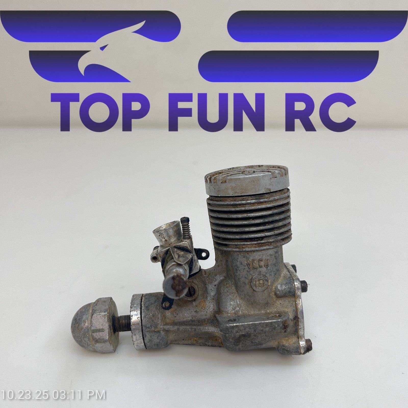 Veco 19 2-Stroke Nitro Airplane Engine FOR PARTS!