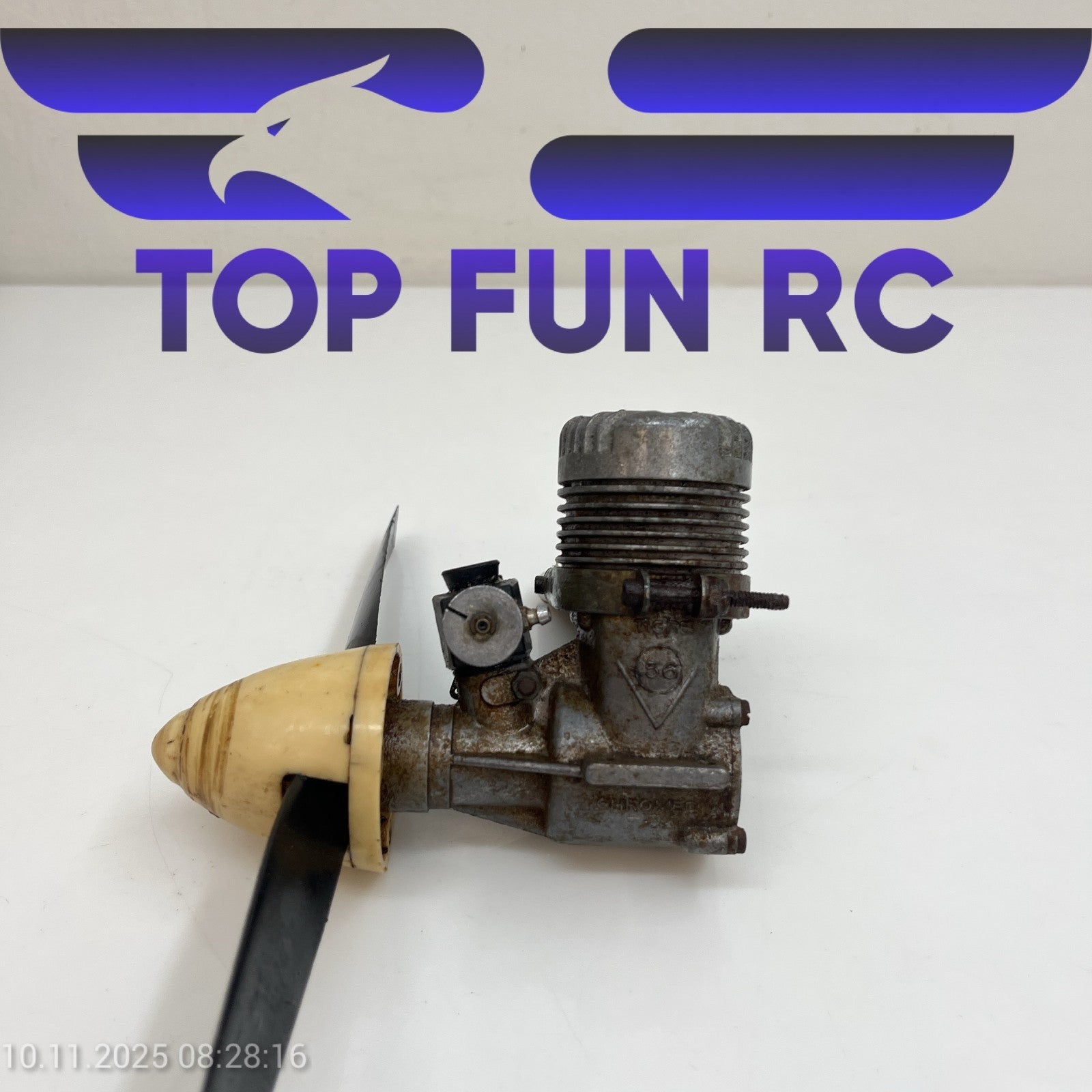 SUPER TIGRE .56 2-STROKE NITRO RC AIRPLANE ENGINE W/ SPINNER