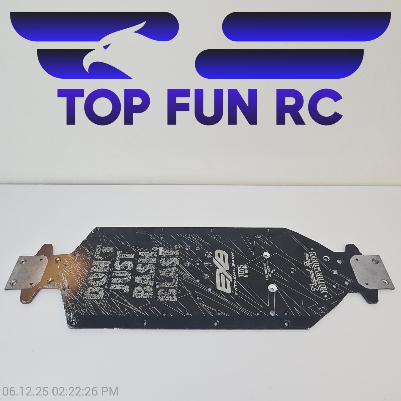 Arrma Outcast 1/5 8s EXB 7075 Aluminum 445mm Chassis Plate Rear Lower Brace BLX