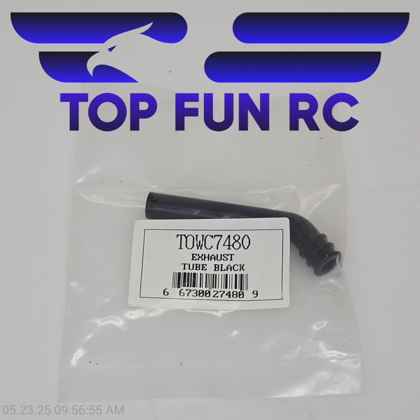 Tower Hobbies RC TOWC7480 Exhaust Tube, Black