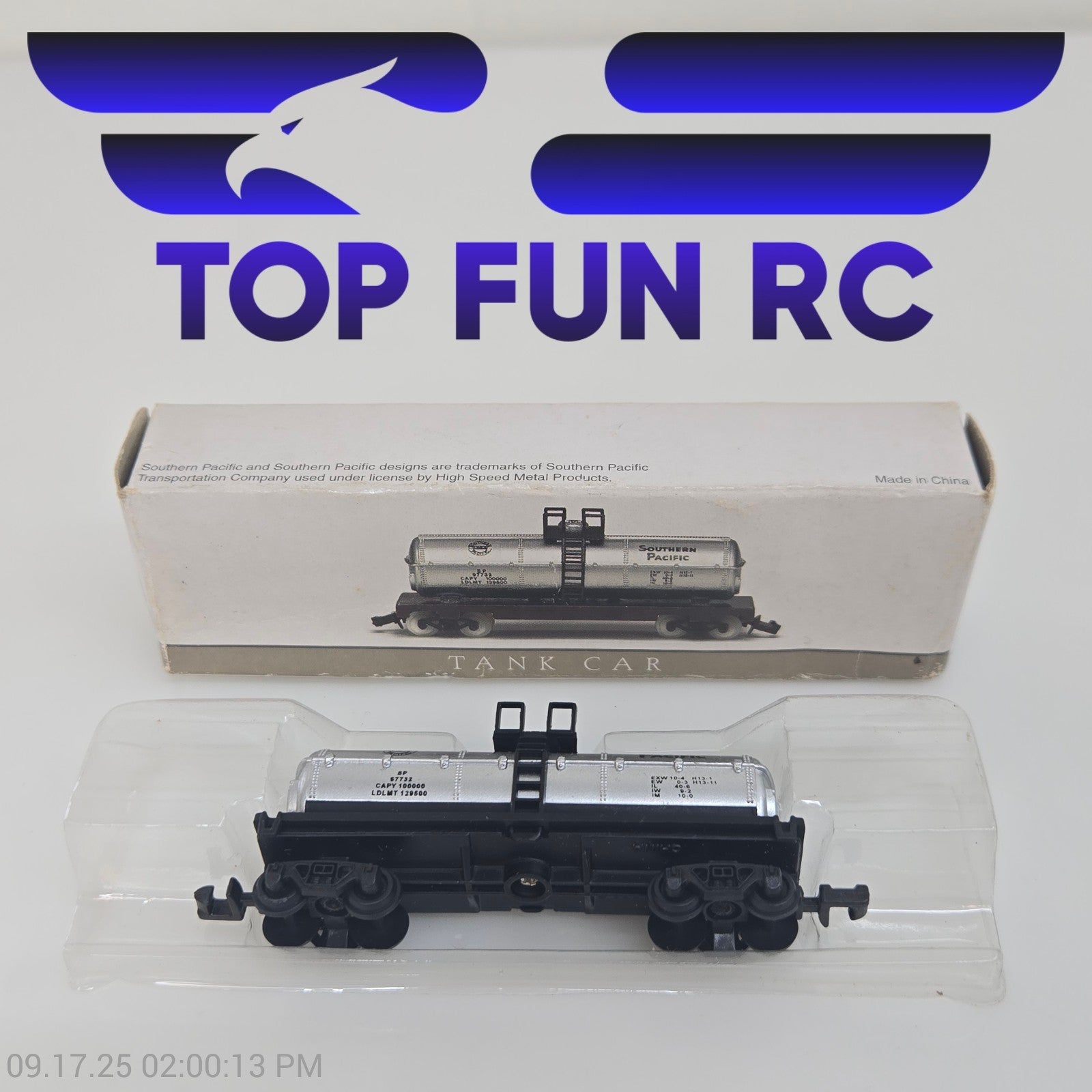 Southern Pacific Tank Car N Scale No. 419