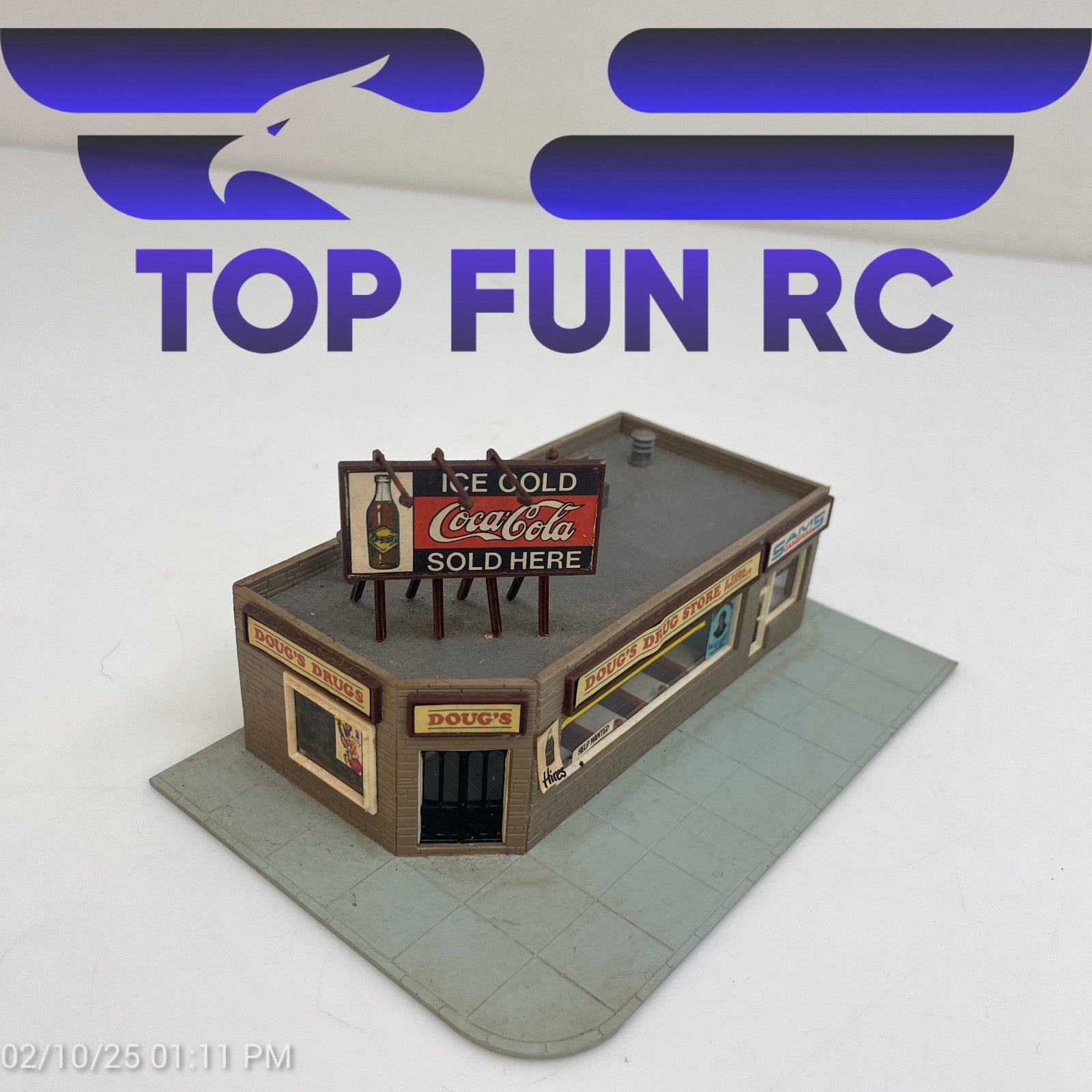 Tyco HO-Gauge Pola Drug Store & Coca-Cola Sign Kit