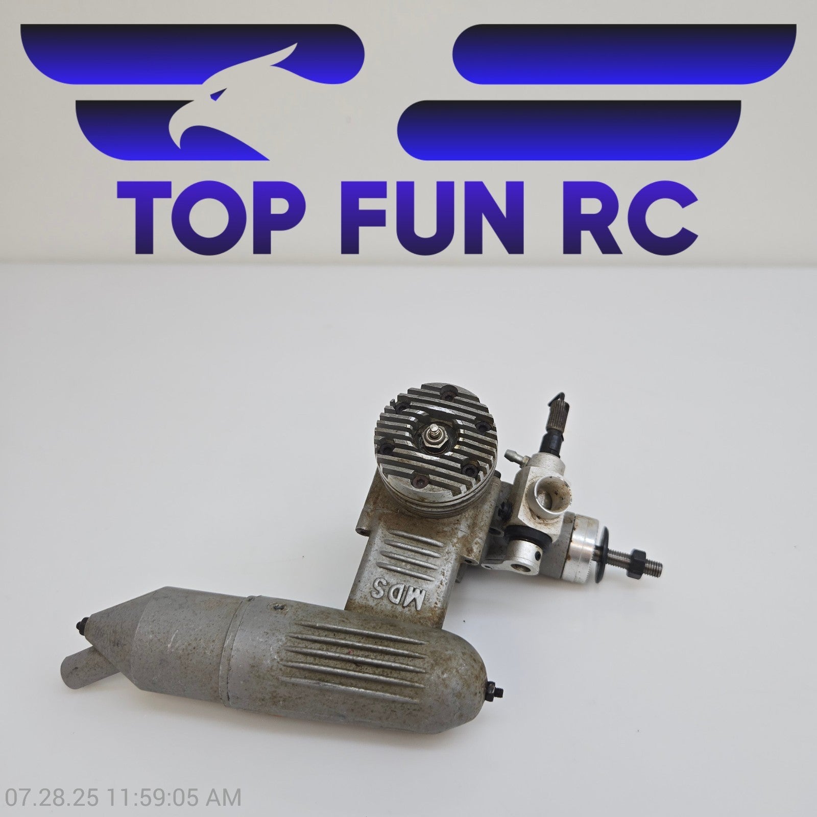 MDS 40 Nitro RC Airplane Engine w/ Muffler Vintage