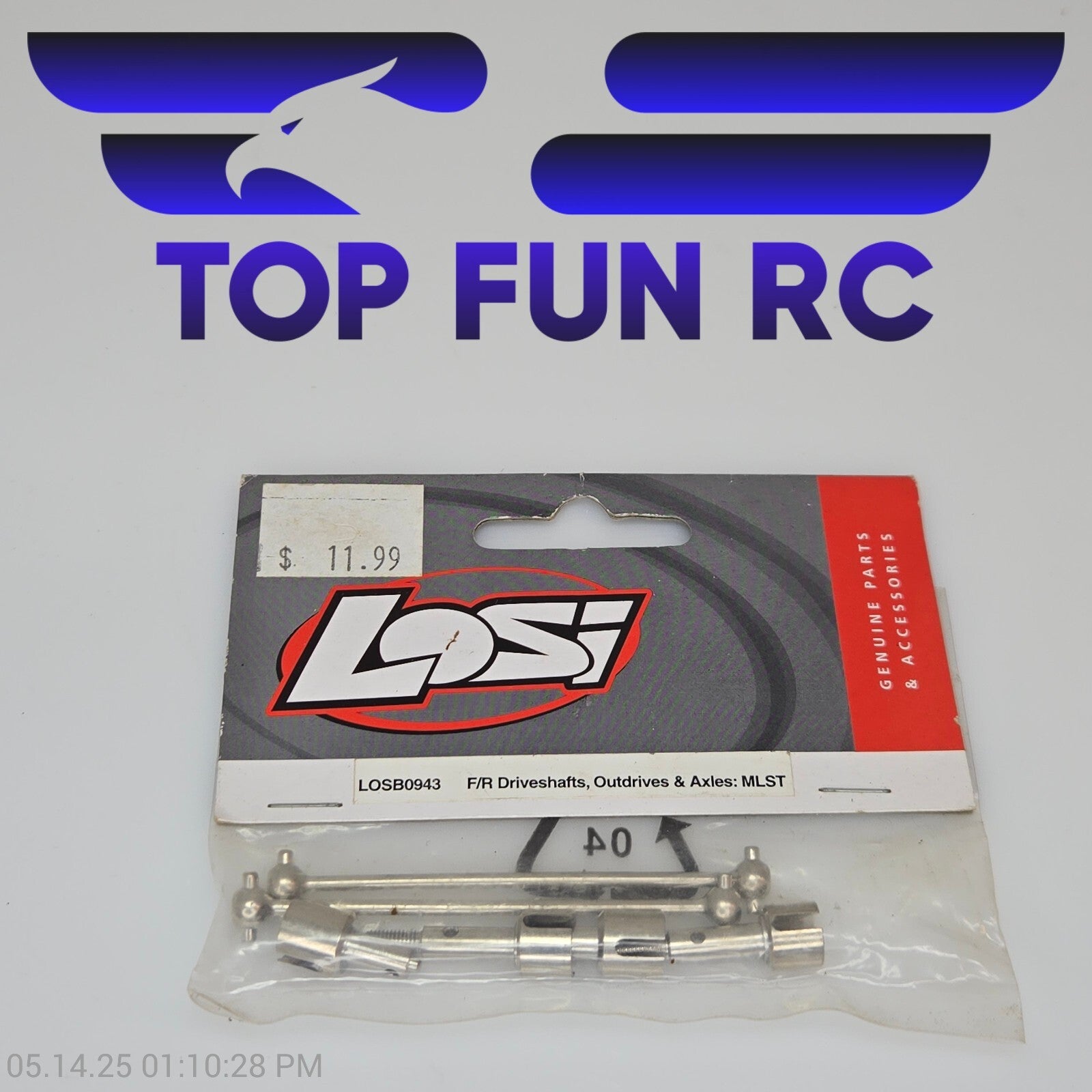 Losi RC LOSB0943 F/R Driveshafts, Outdrives & Axles For MLST
