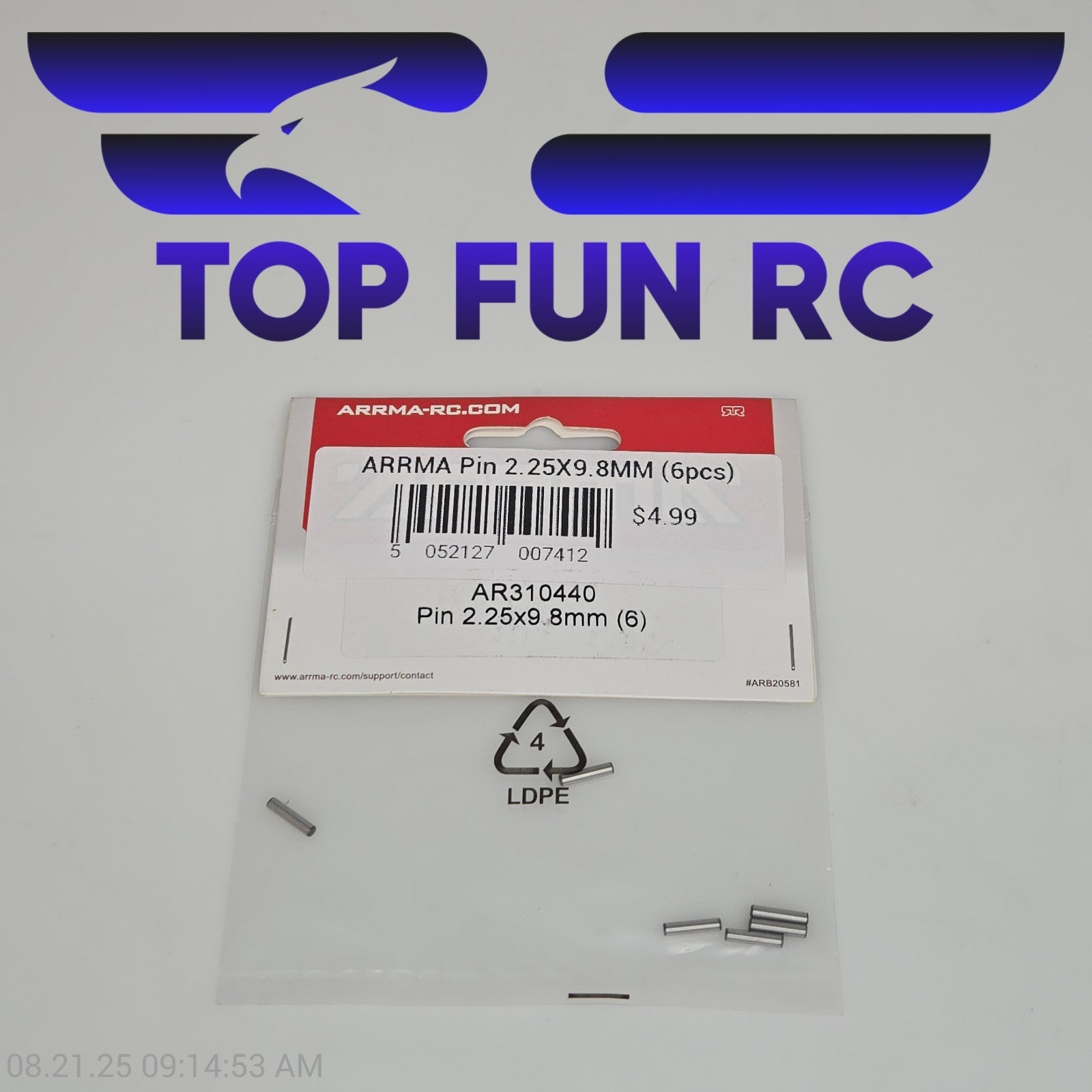 Arrma AR310440 Pin 2.25x9.8mm (6)