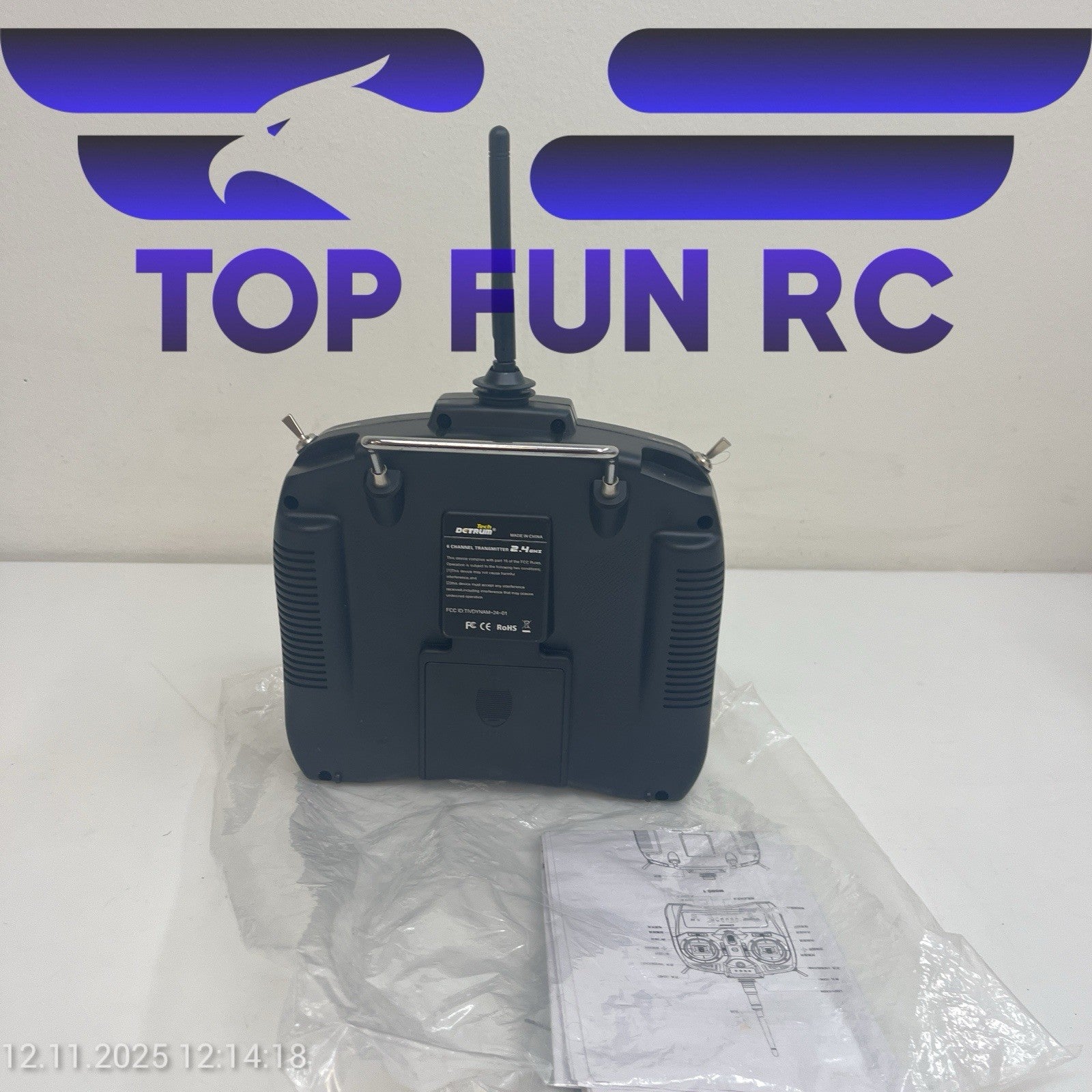 DETRUM 6A 4-CHANNEL RADIO CONTROL TRANSMITTER FOR RC AIRPLANES & HELICOPTERS