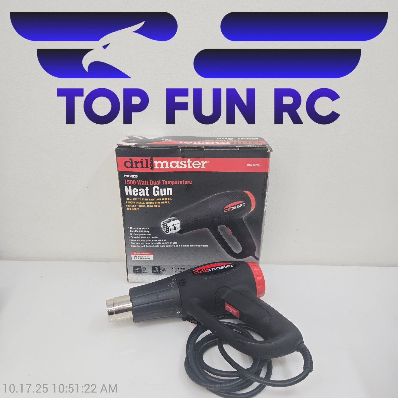 Drill Master 120V 1500 Watt Dual Temperature Heat Gun