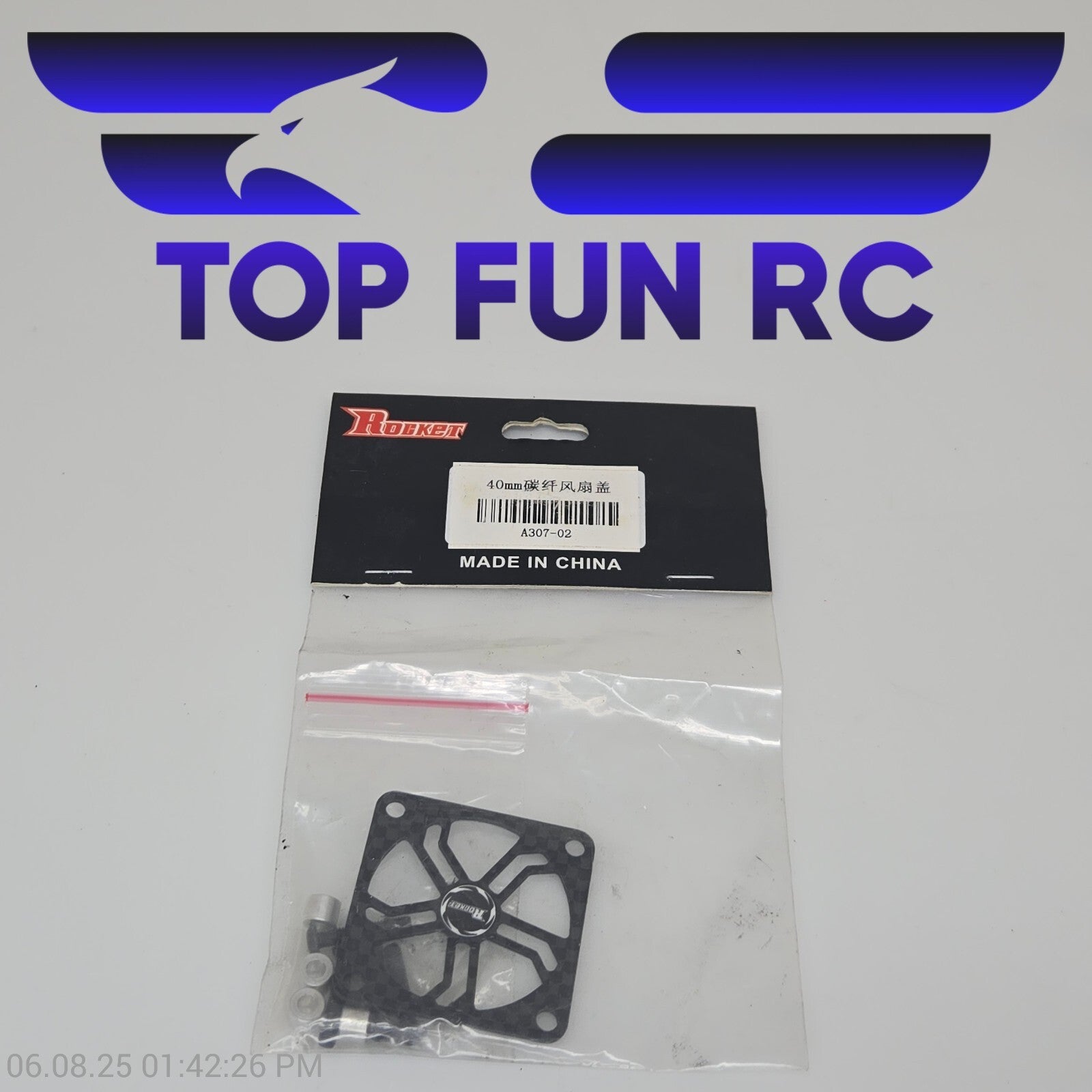 Rocket 40mm 16000RPM Metal Cooling Fan for 1/8 1/10 RC Brushless Motor Car