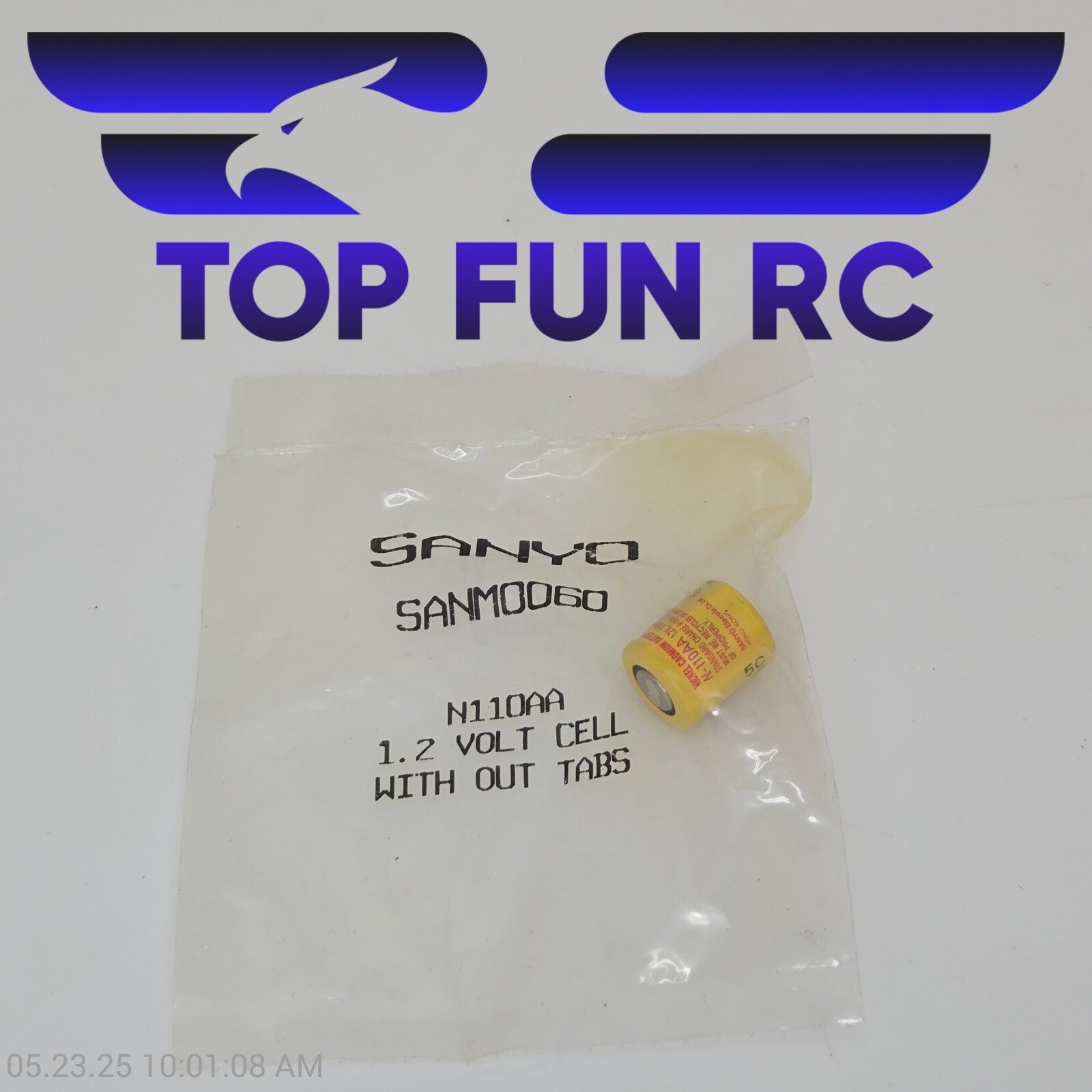 Sanyo RC SANM0060 1.2V Cell w/ Out Tabs