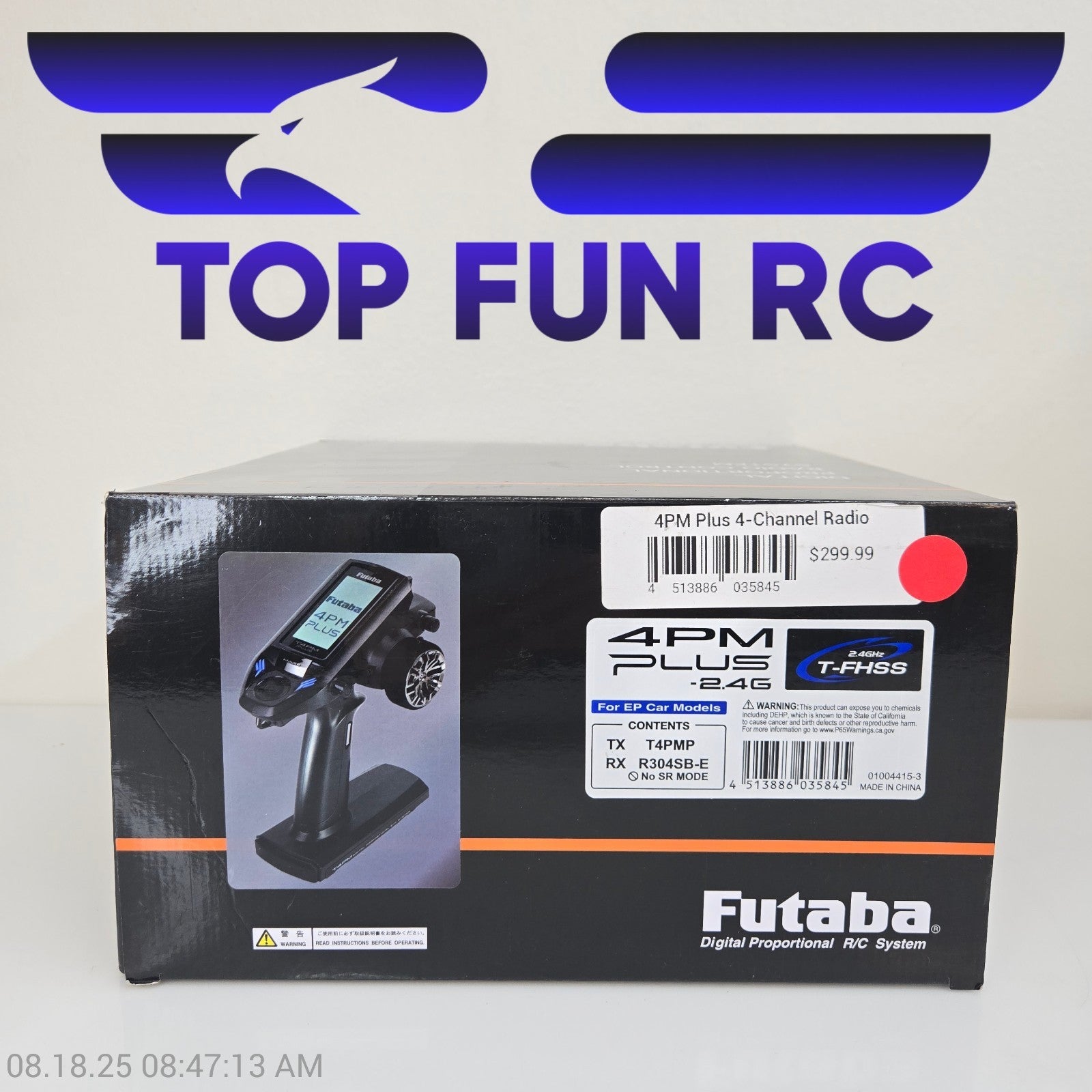 Futaba 4PM Plus 4-Channel 2.4GHz T-FHSS Radio System w/R304SB-E Receiver FUT0100