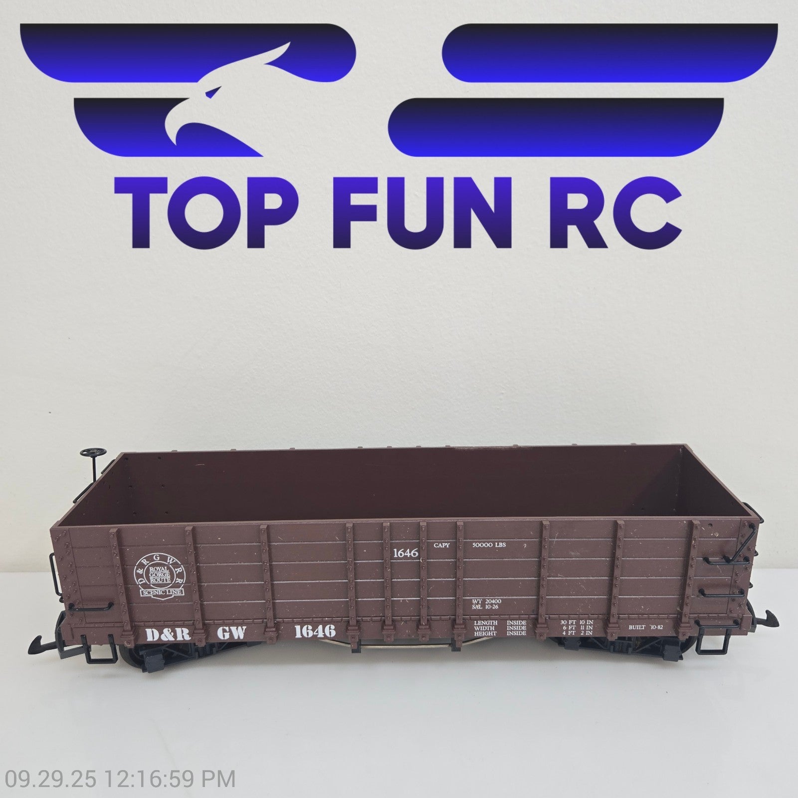 LGB G-Gauge 4073 D&RGW High Side Gondola