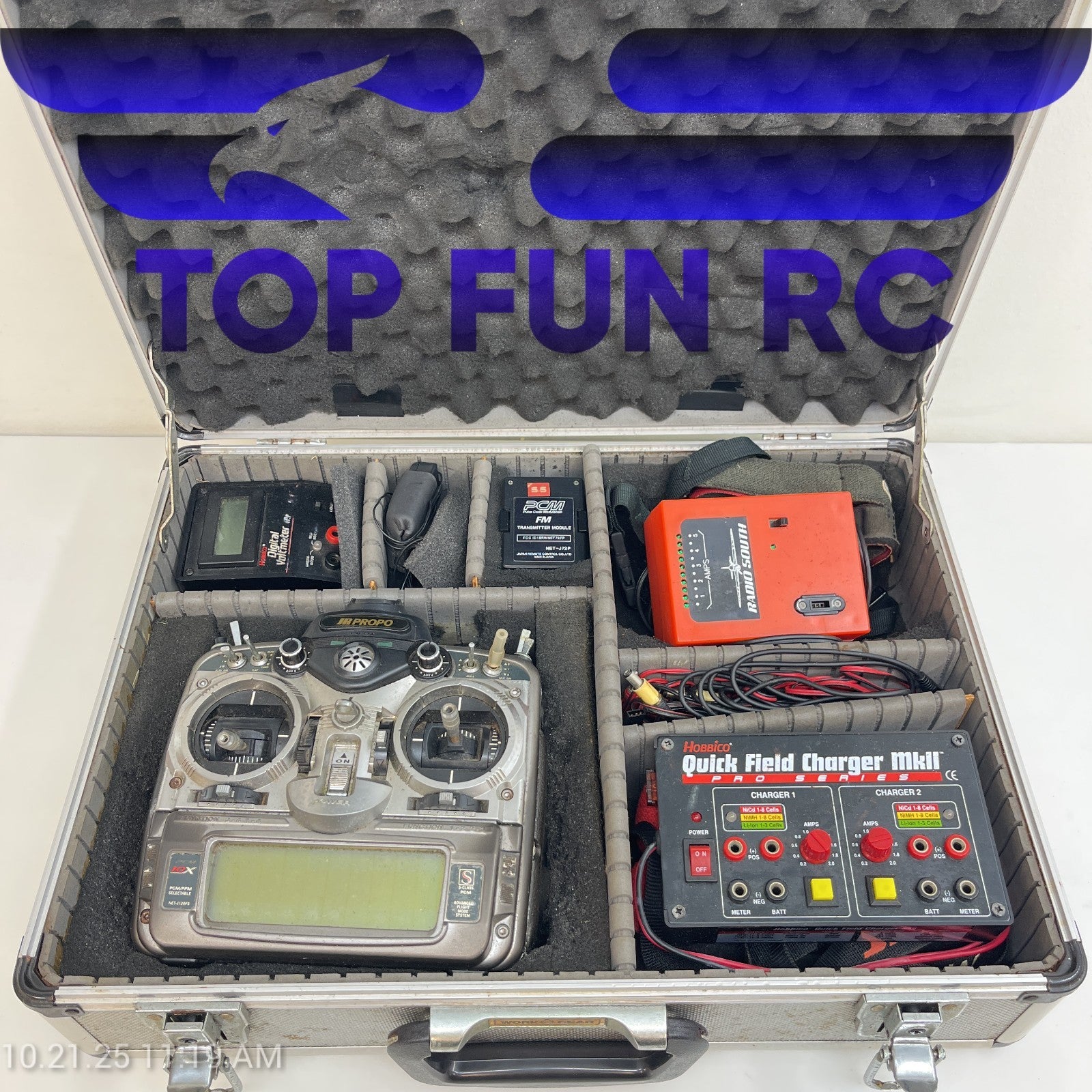 JR 10x Transmitter w/ Receivers Transmitter Modules Glow Plug Driver & More!