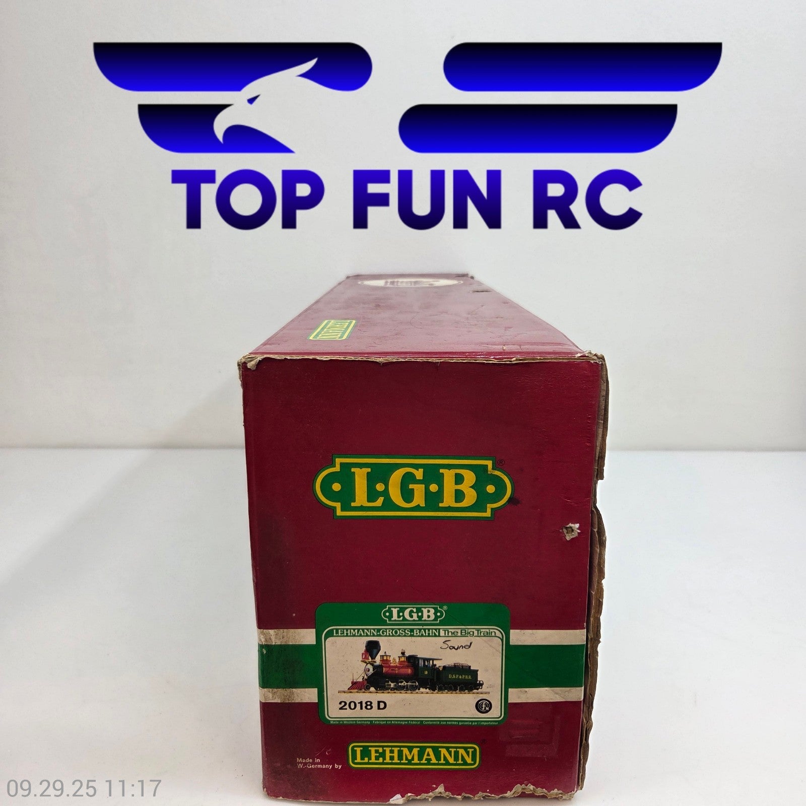 LGB 2018D G Gauge DSP & PRR Mogul Steam engine w/Tender, Sound Wired For Battery