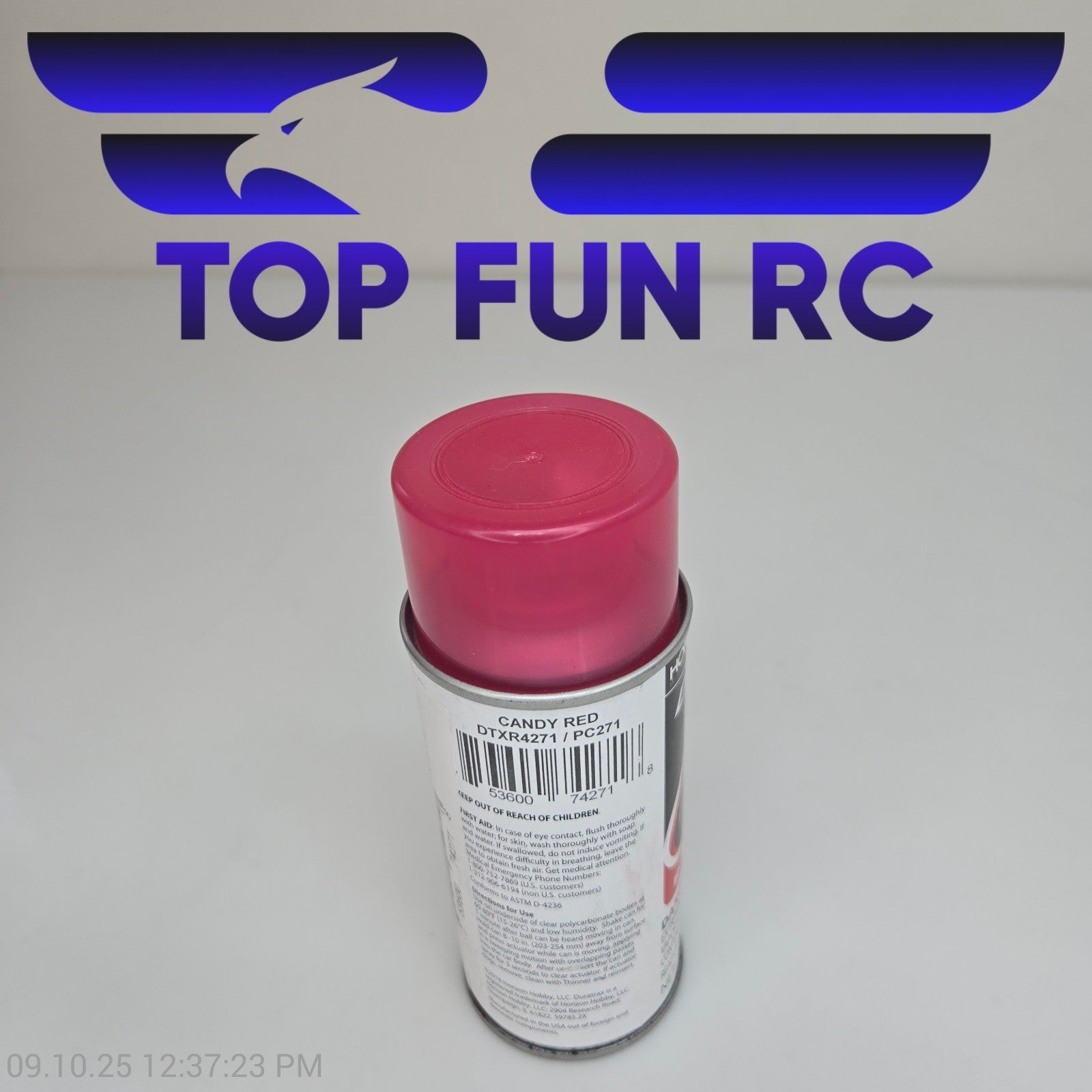 Duratrax Polycarb Spray Candy Red 4.5 oz DTXR4271
