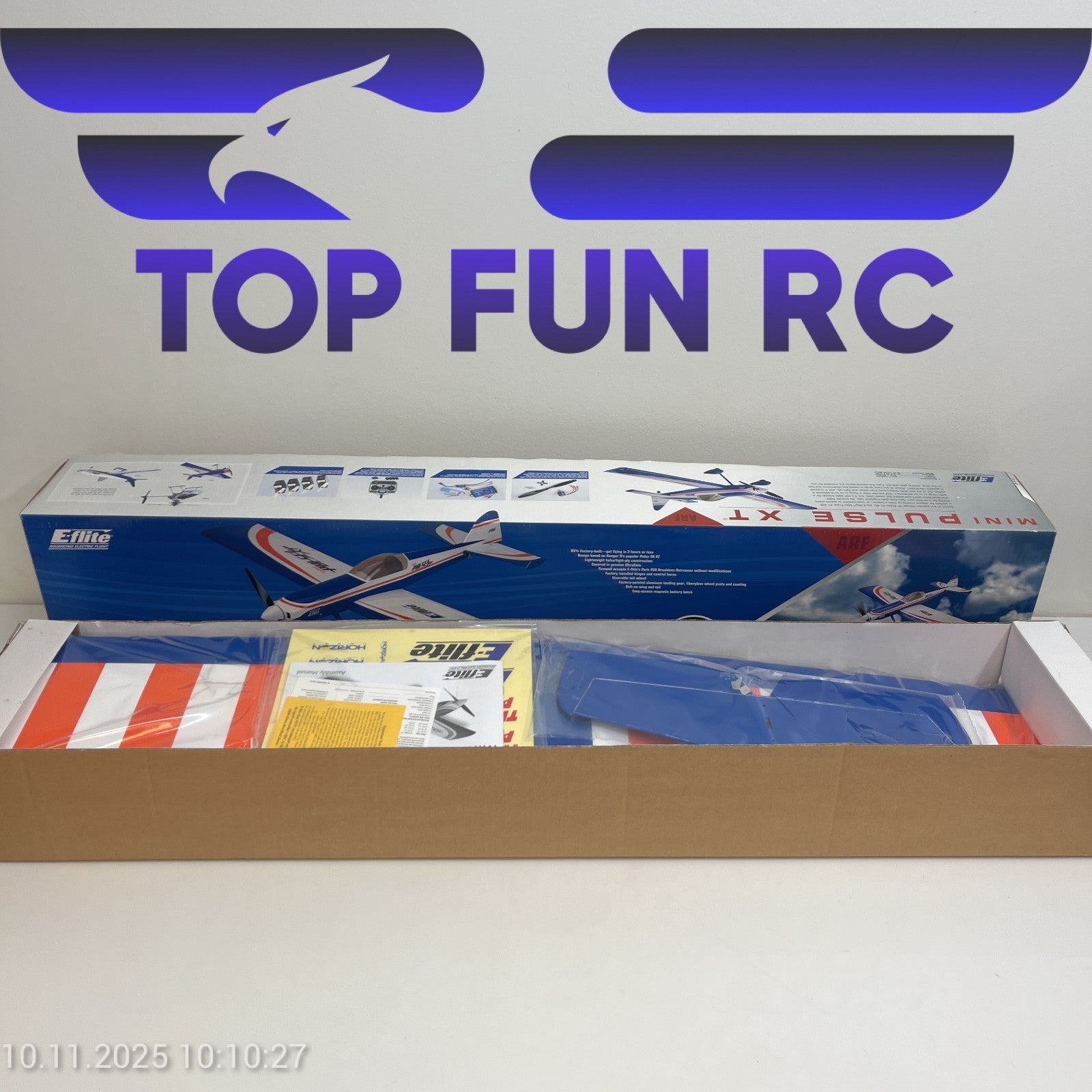 E-FLITE MINI PULSE XT ARF MODEL AIRPLANE KIT