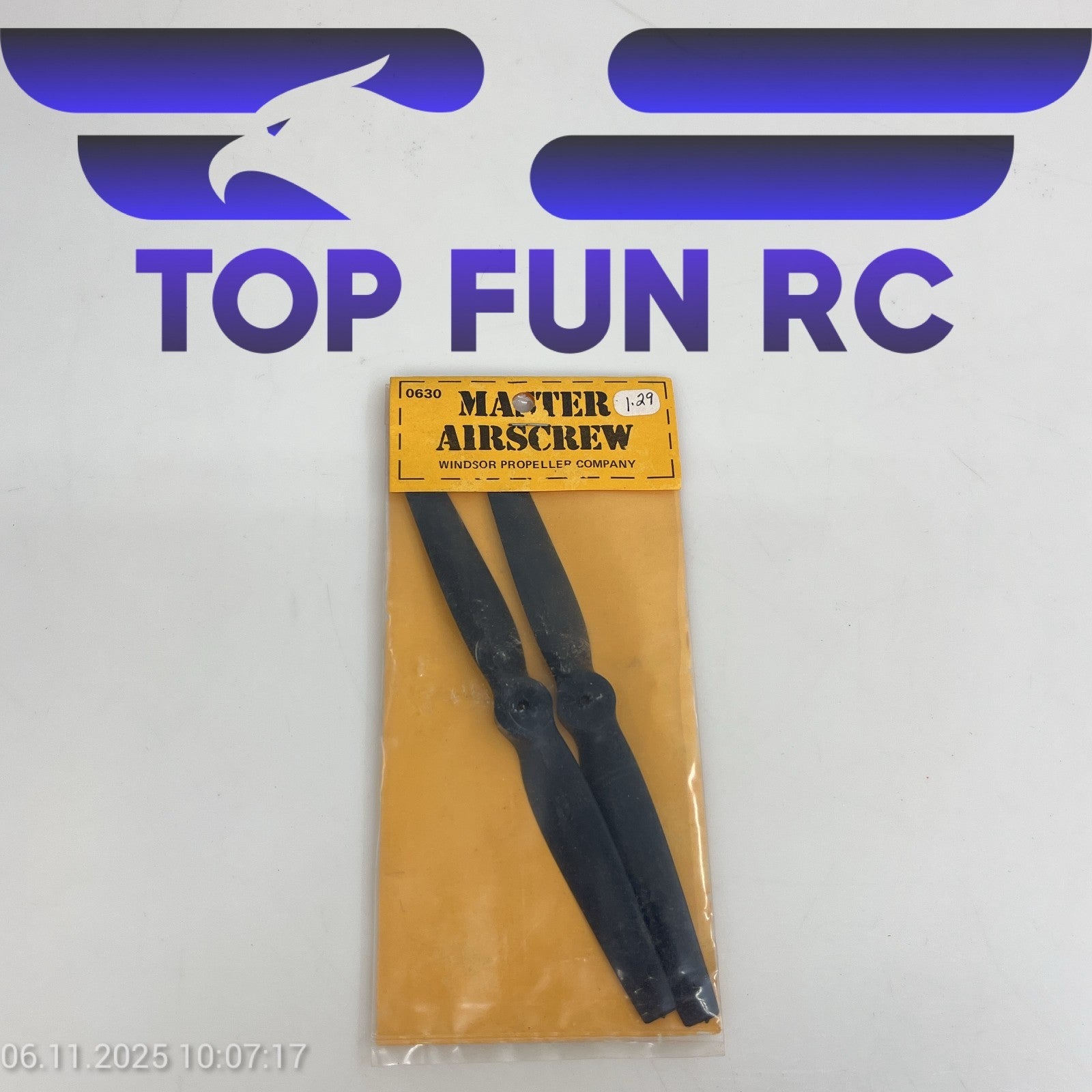 MASTER AIRSCREW 0630 WINDSOR PROPELLER COMPANY FOR SMALL SCALE RC AIRPLANES