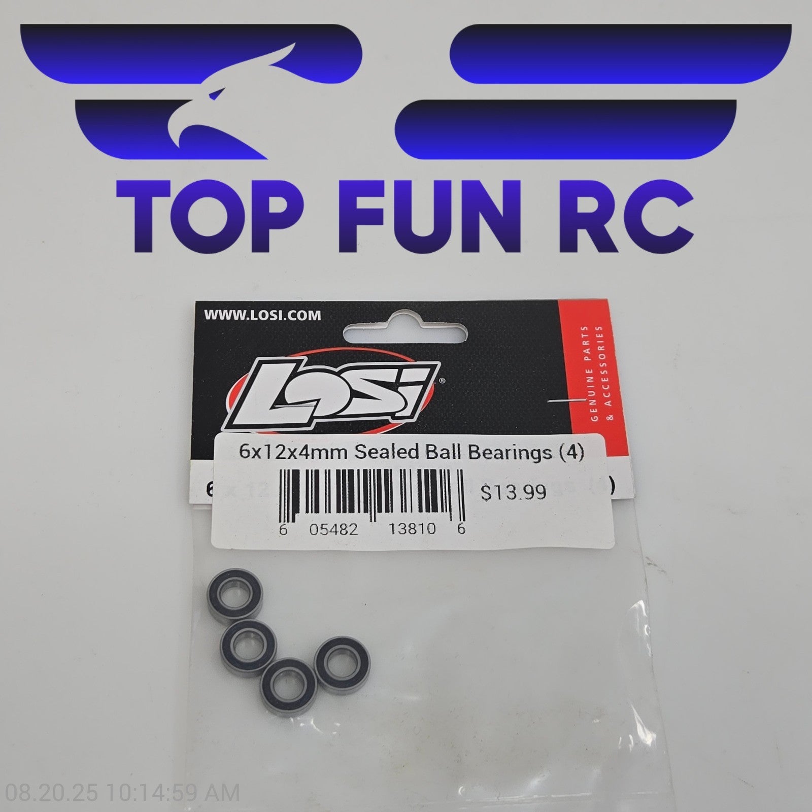 Losi 6x12x4mm Sealed Ball Bearings (4) For RC10
