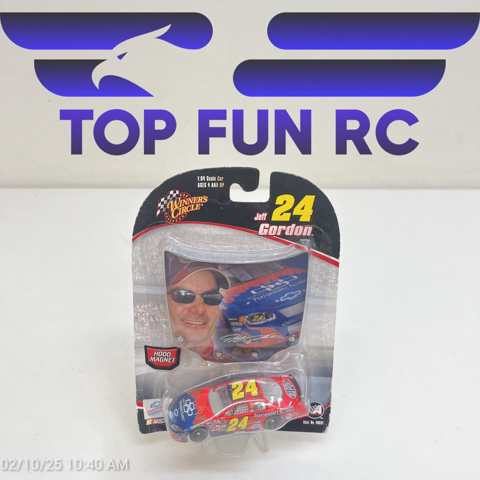 Winners Circle Jeff Gordon Dupont #24 Hood Magnet Diecast