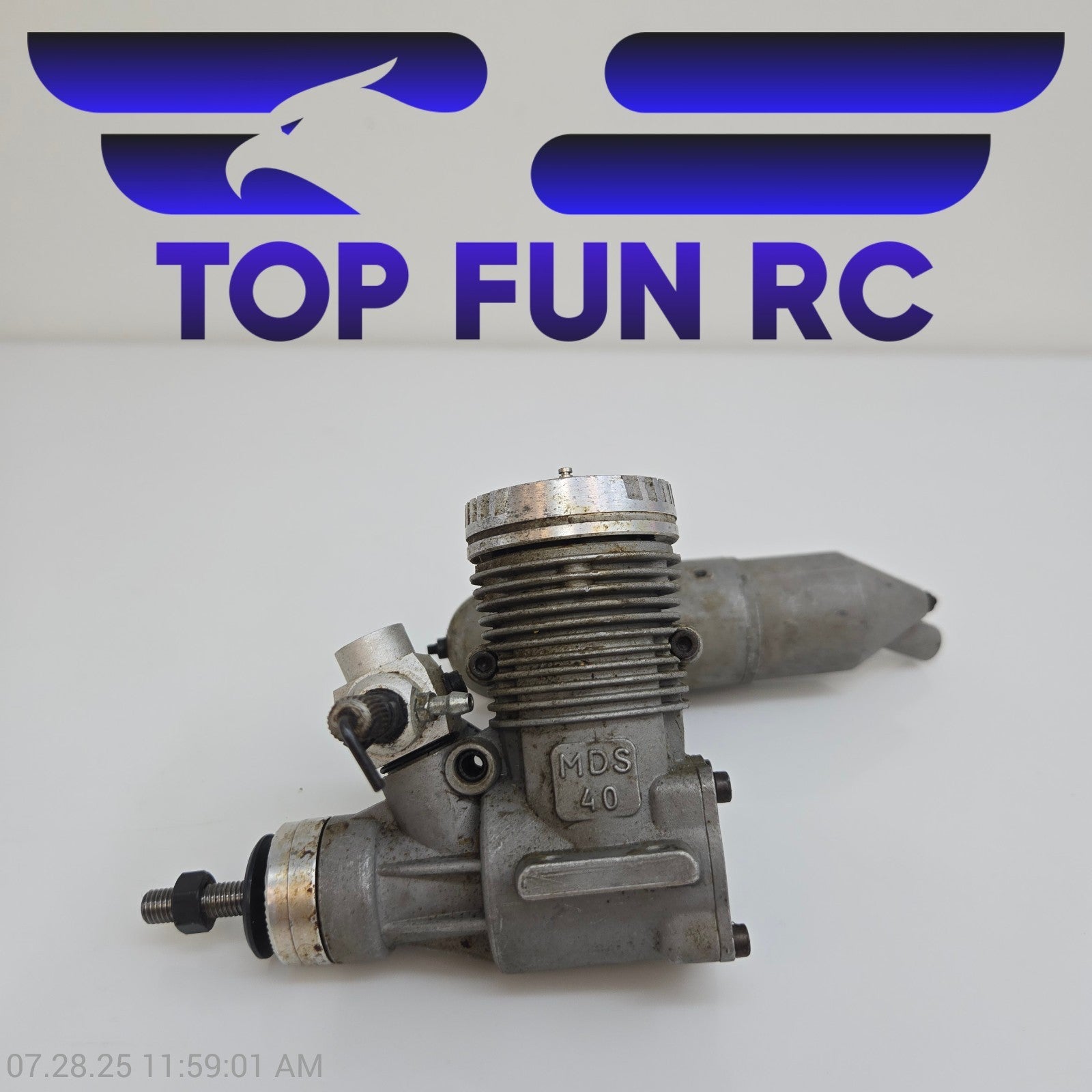 MDS 40 Nitro RC Airplane Engine w/ Muffler Vintage