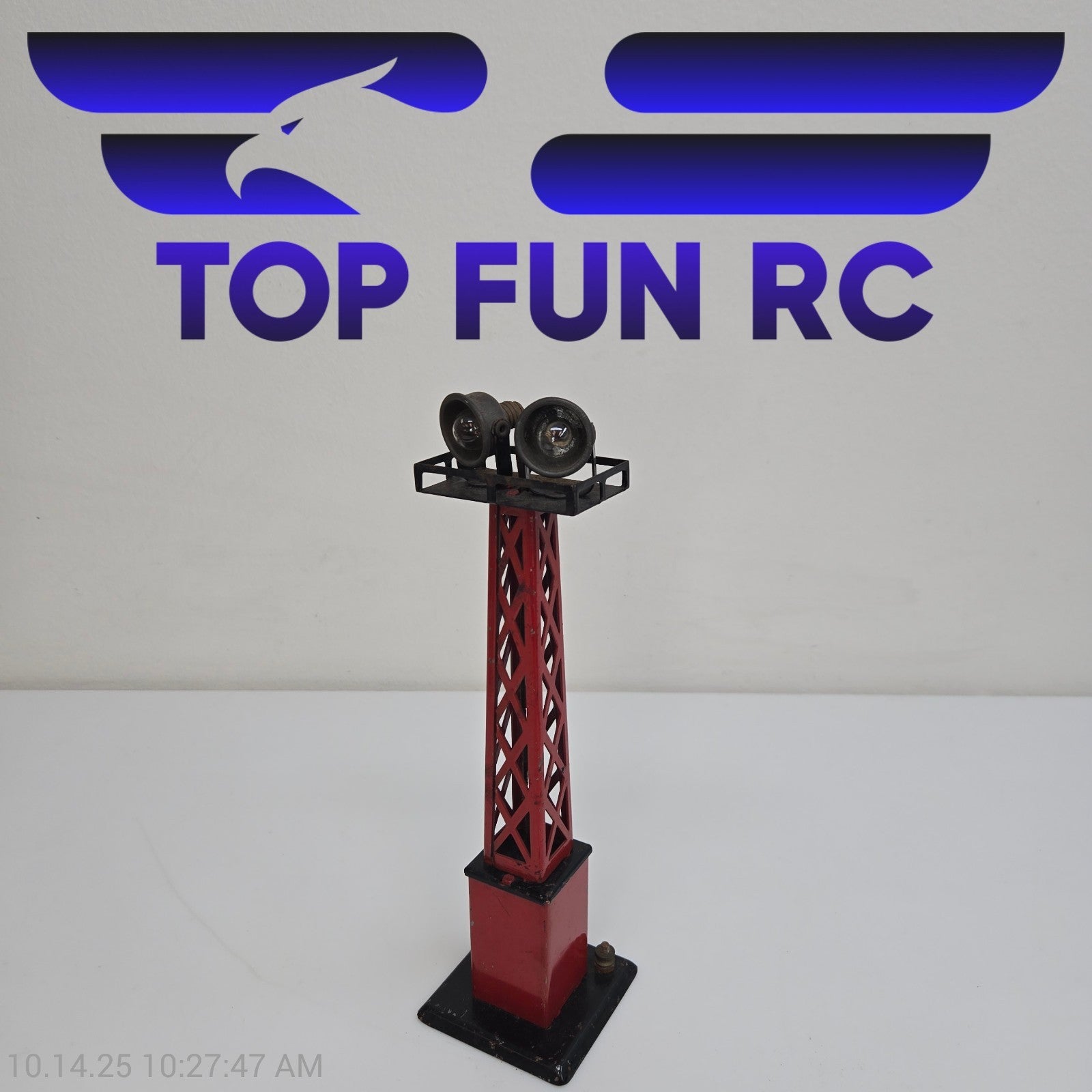 Marx O-Gauge Red Searchlight Tower