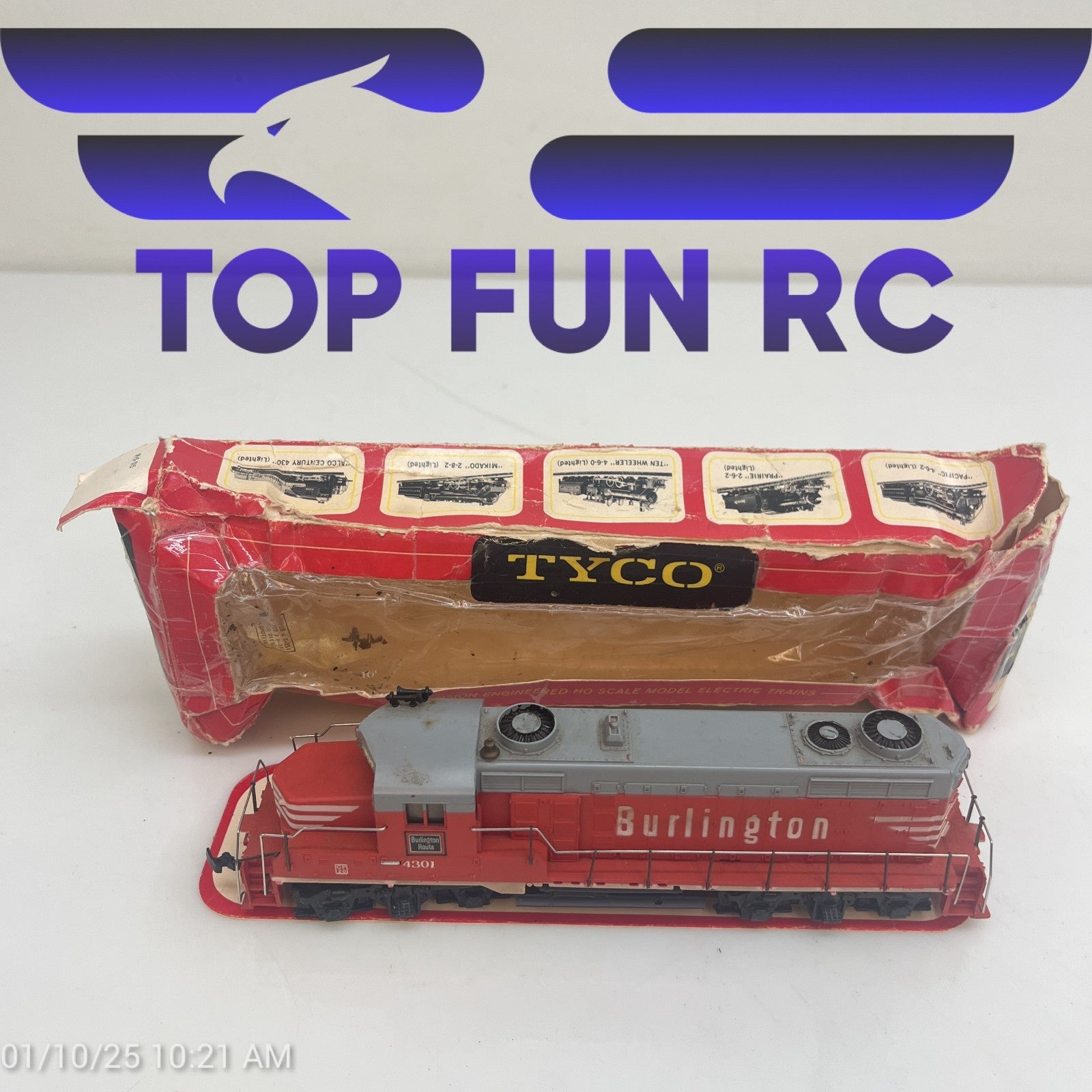 Tyco Burlington HO-Gauge 4301 Locomotive